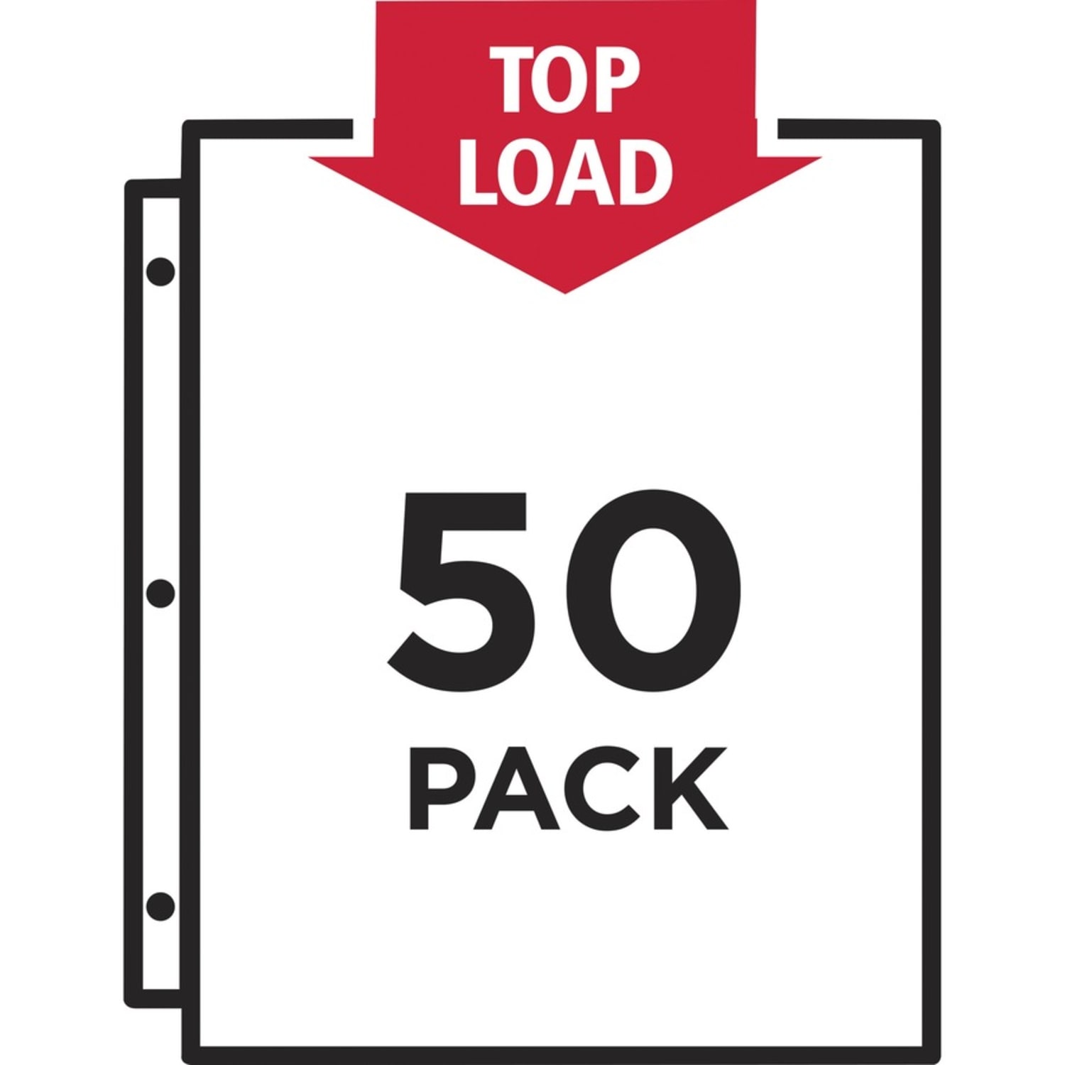 Avery Super Heavyweight Sheet Protectors With Easy Load, 8-1/2in x 11in, Diamond Clear, 50 Document Protectors - Image 5