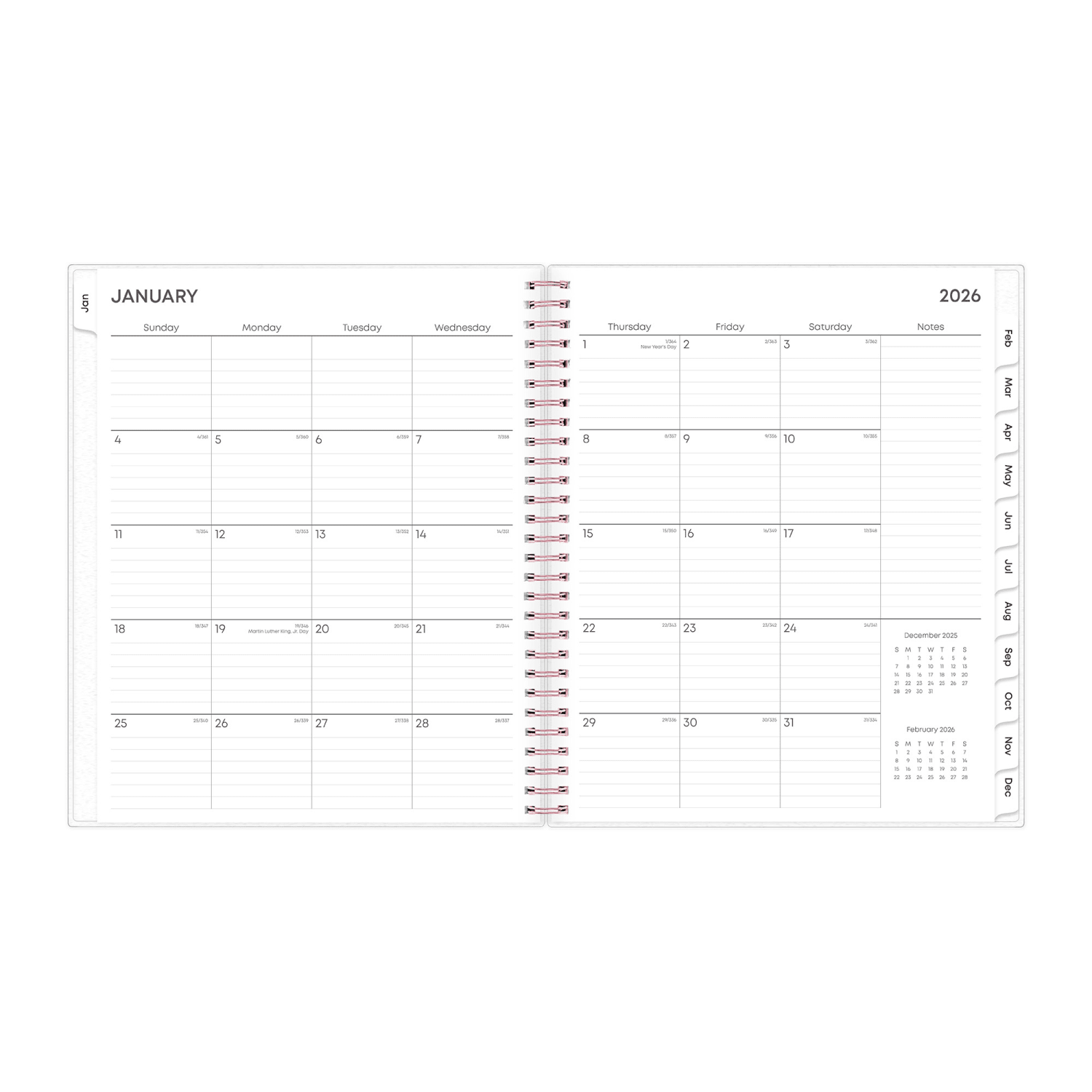 2026 Blue Sky Monthly Planner, 8in x 10in, Joselyn, January To December, 110395 - Image 3