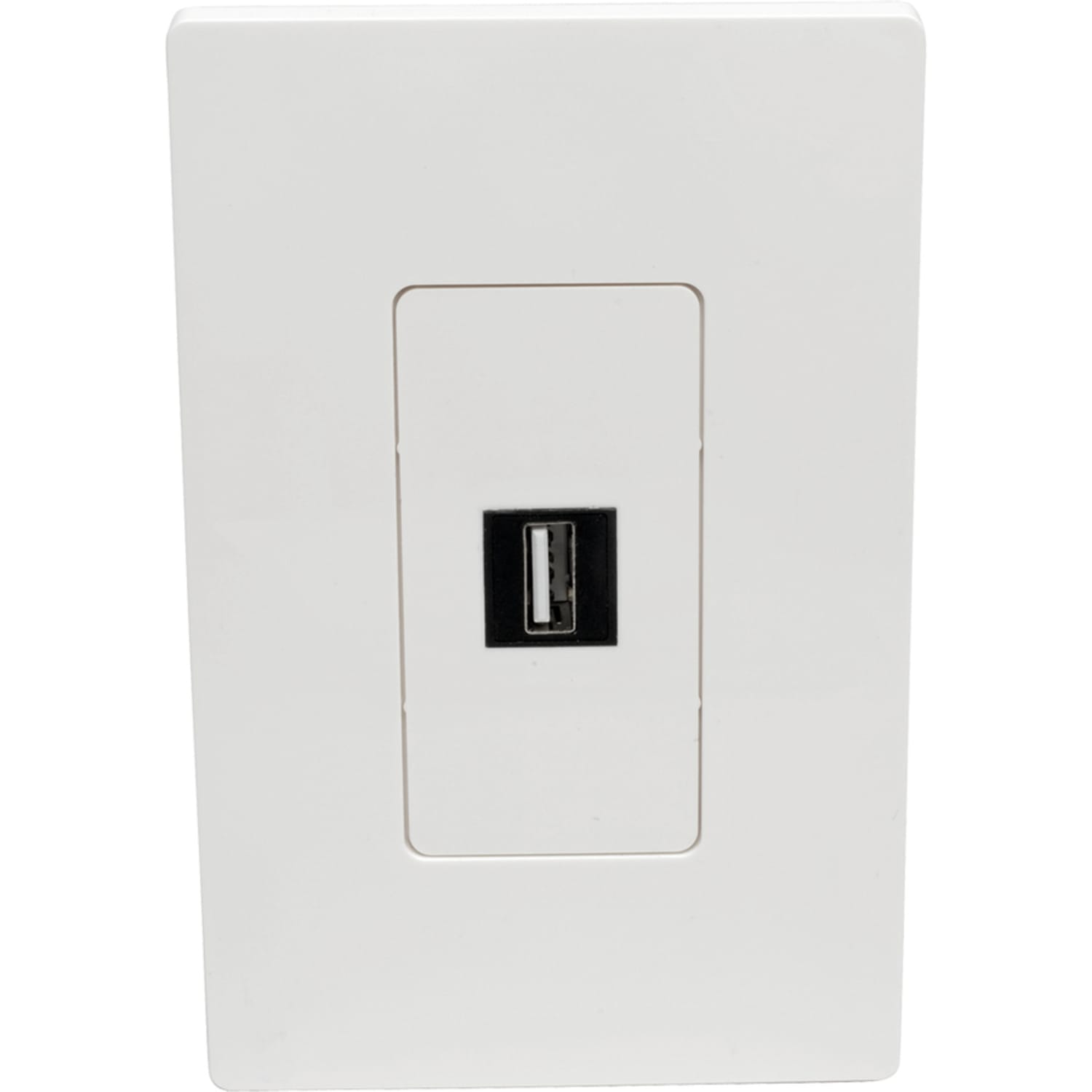 Eaton Tripp Lite Series Single-Gang 1-Port Wall Plate Keystone Cat5/Cat6 USB HDMI Dport RCA - Faceplate - white - 1-gang - 1 port - TAA Compliant - Image 4
