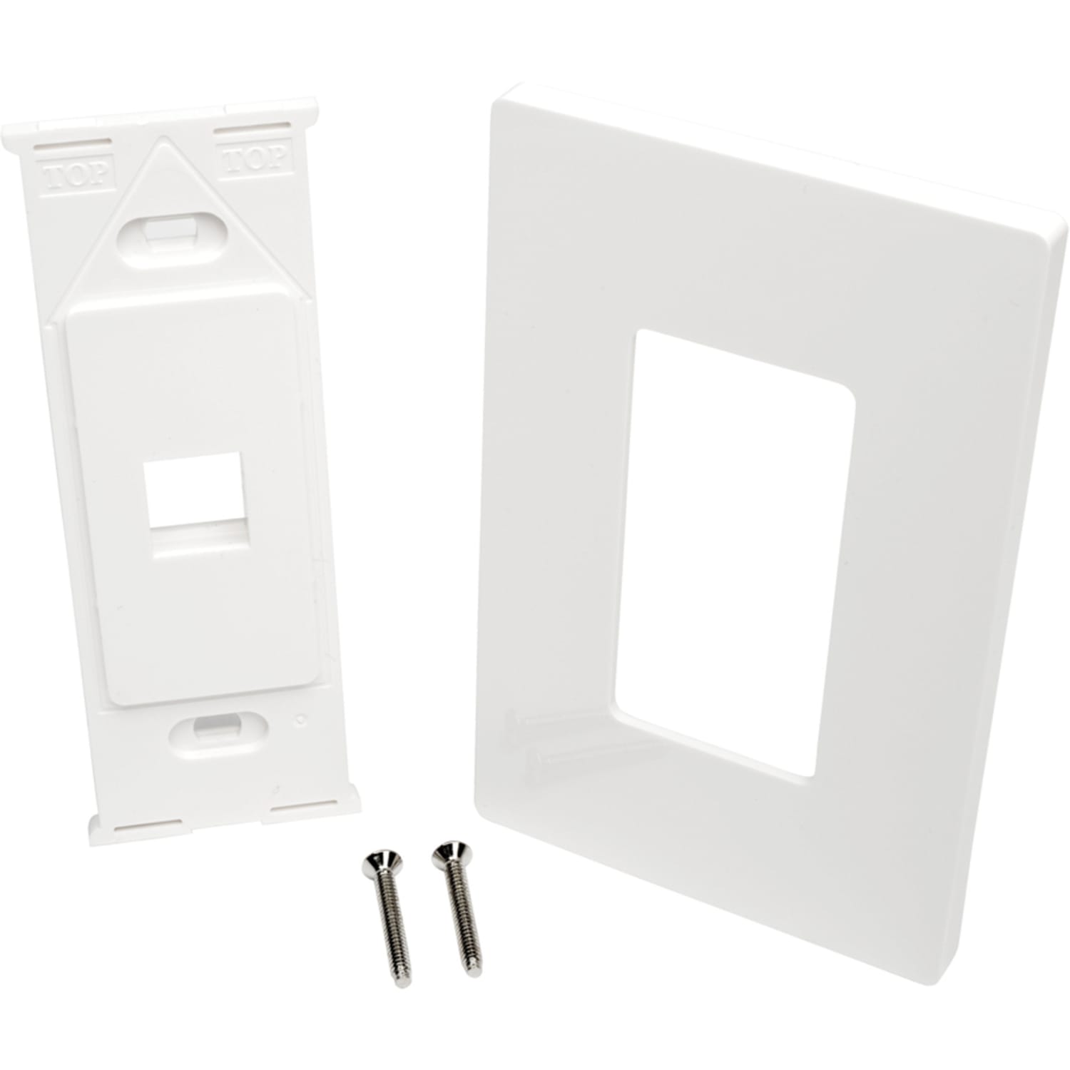 Eaton Tripp Lite Series Single-Gang 1-Port Wall Plate Keystone Cat5/Cat6 USB HDMI Dport RCA - Faceplate - white - 1-gang - 1 port - TAA Compliant - Image 5
