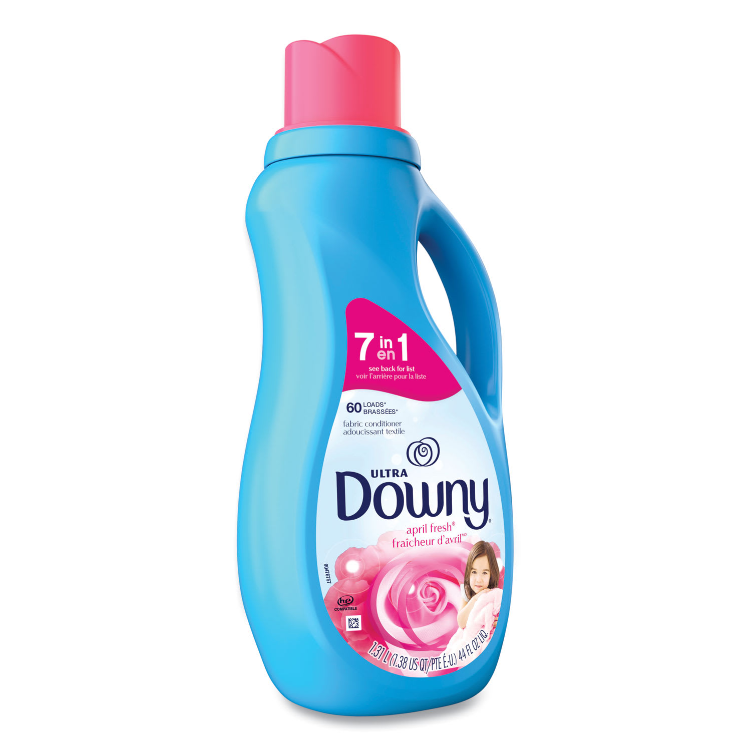 Downy Liquid Fabric Softener, April Fresh, 44 oz Bottle, 6/Carton - Image 6