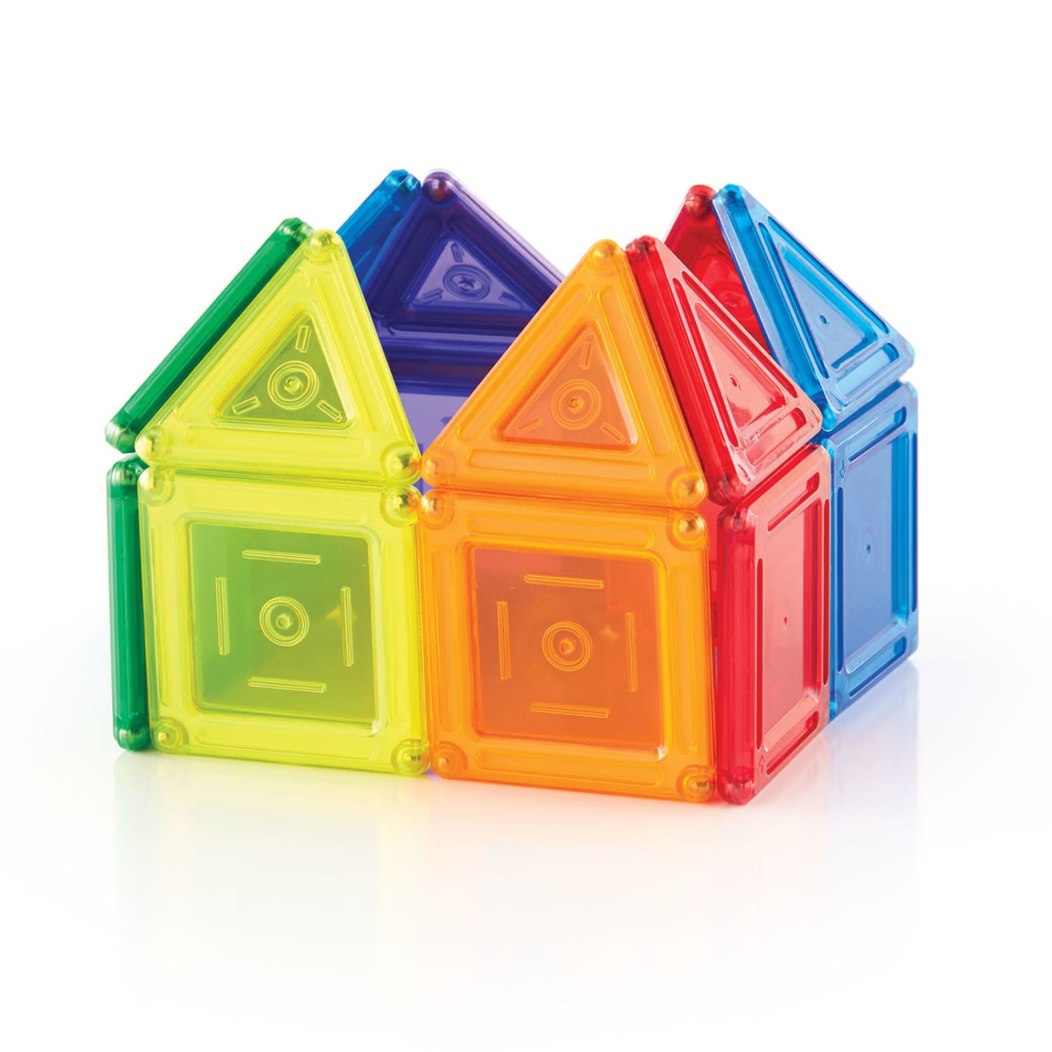 Guidecraft PowerClix Solids, Magnetic Building Set, 24 Pieces