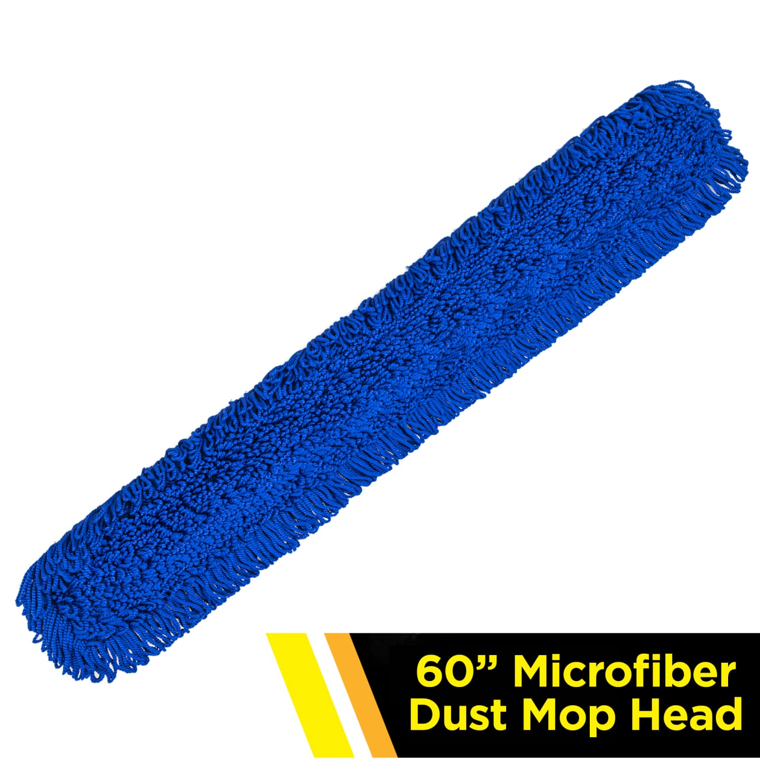 Gritt Commercial Microfiber Looped Dust Mop Pad Head, 60in, Blue - Image 3