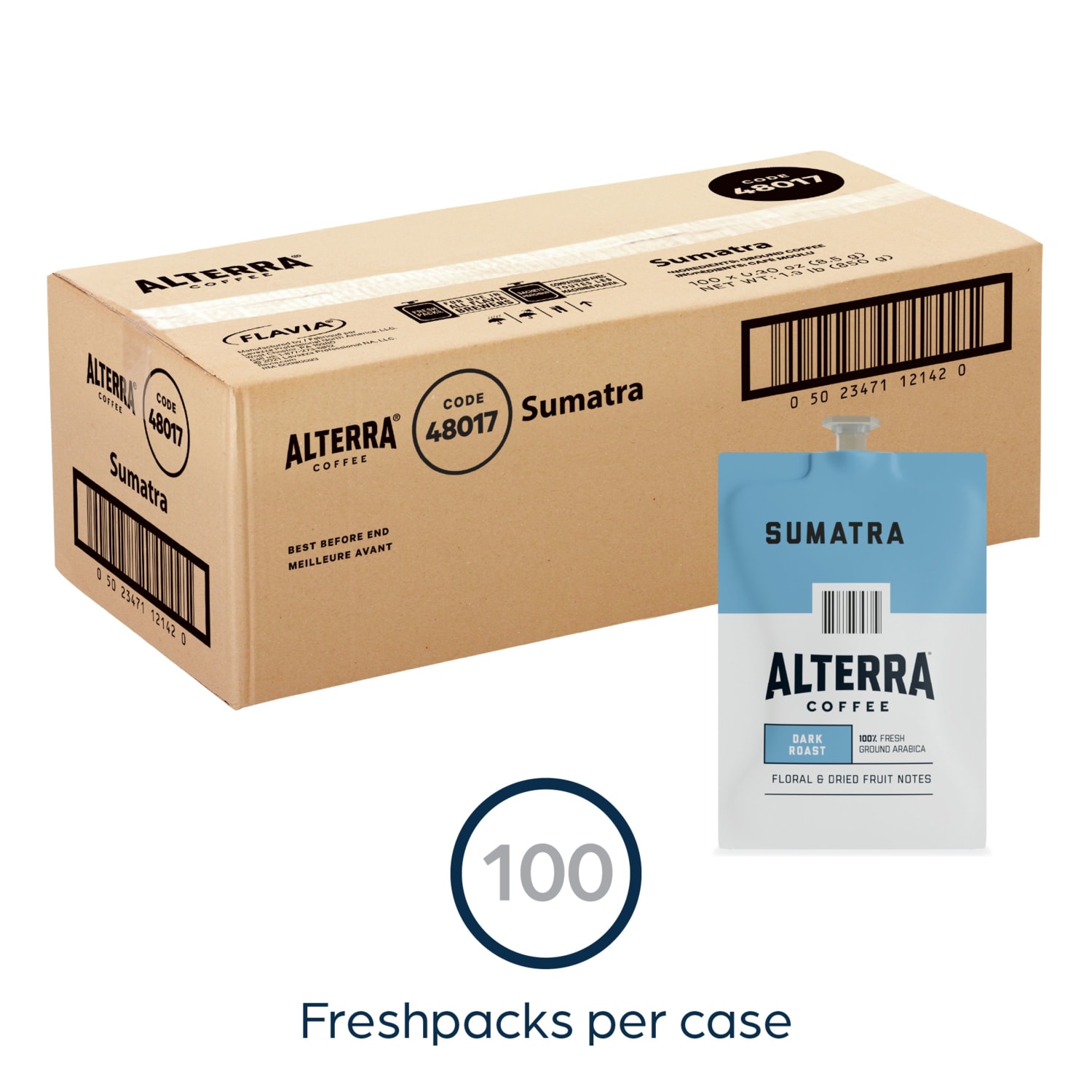 FLAVIA Coffee ALTERRA Single-Serve Coffee Freshpacks, Sumatra, Carton Of 100 - Image 4