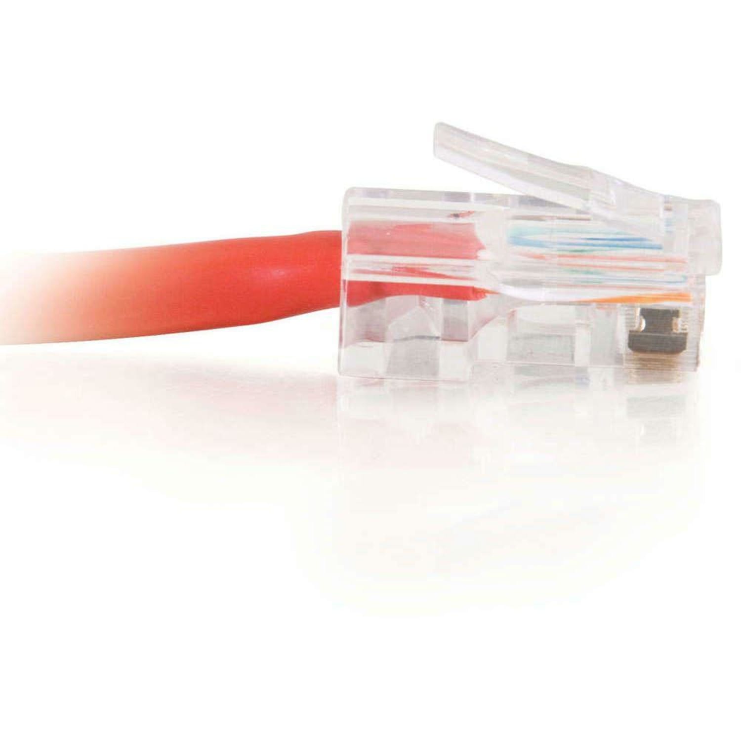 C2G Cat5e Non-Booted Unshielded (UTP) Network Crossover Patch Cable - Crossover cable - RJ-45 (M) to RJ-45 (M) - 100 ft - CAT 5e - stranded - red - Image 4