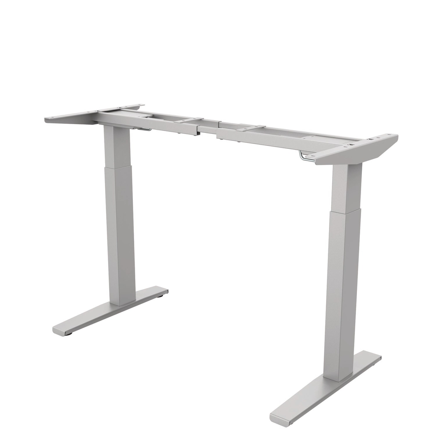 Fellowes Triumph LX Electric Height Adjustable 2-Leg Table Base, For Tables 36in-60in x 24in, 43-1/2inH x 48inW x 24inD, Silver - Image 3