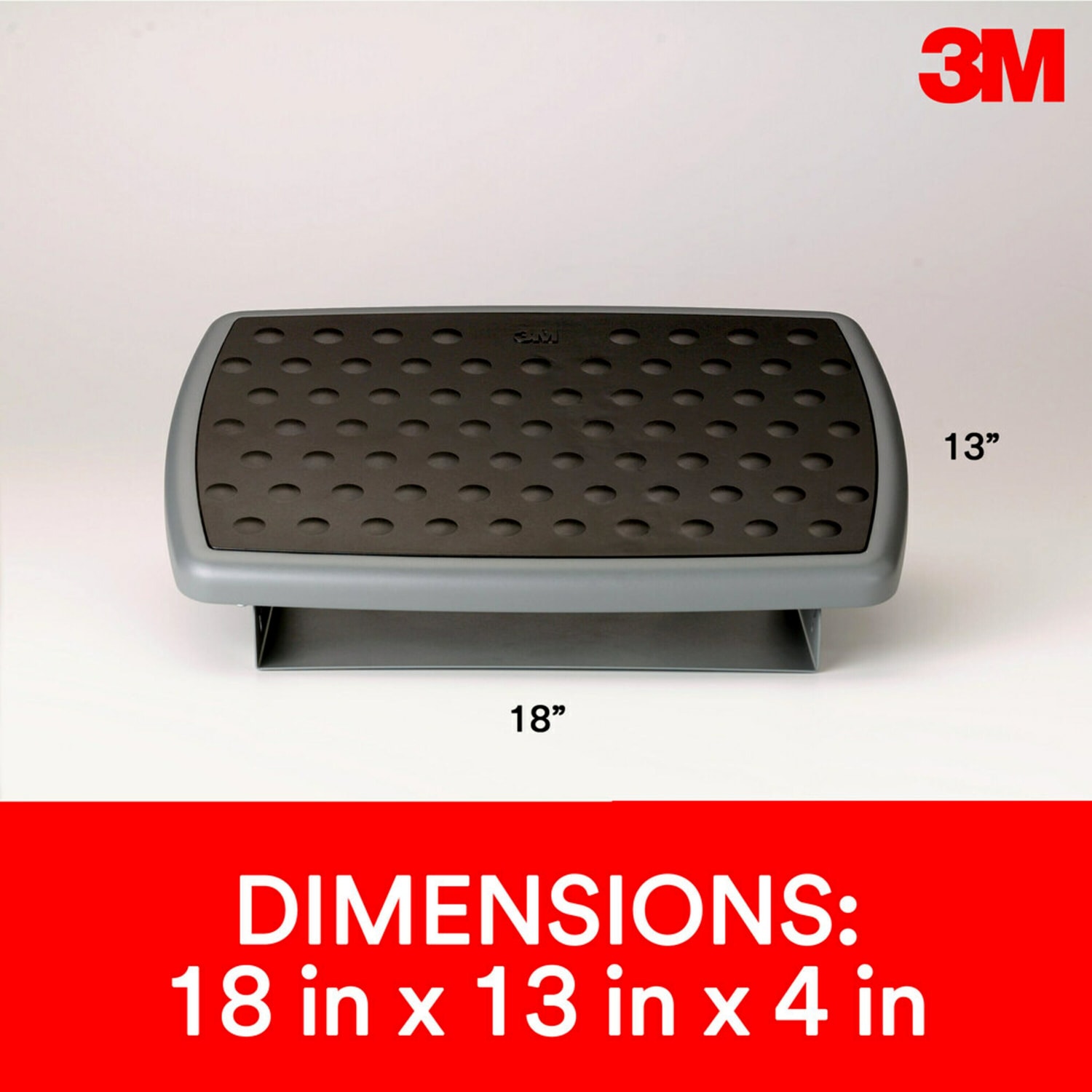 3M Adjustable Footrest, Charcoal - Image 5