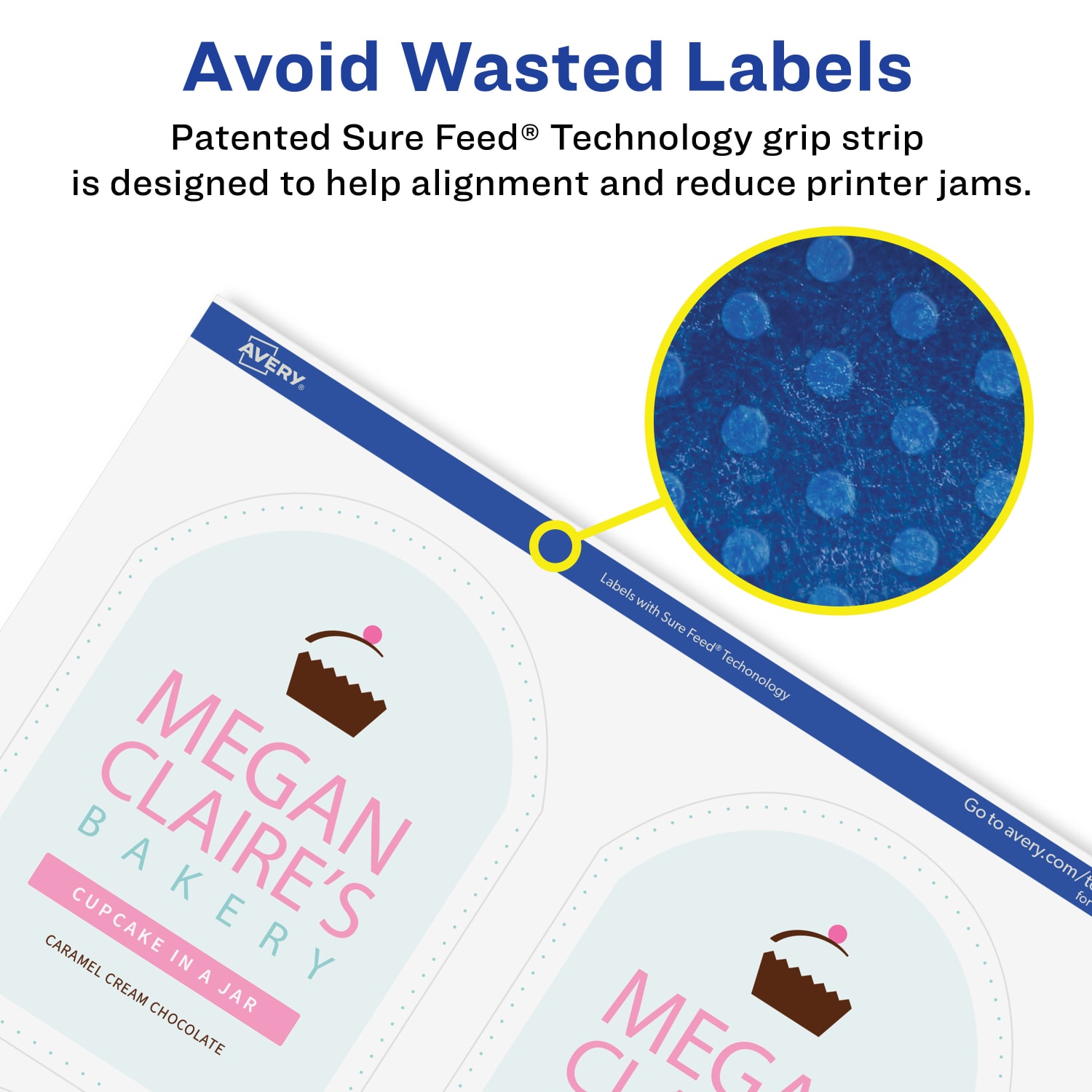 Avery Glossy Permanent Labels With Sure Feed, 94600-CGF10, Arched, 4-3/4in x 3-1/2in, Clear, Pack Of 40 - Image 5