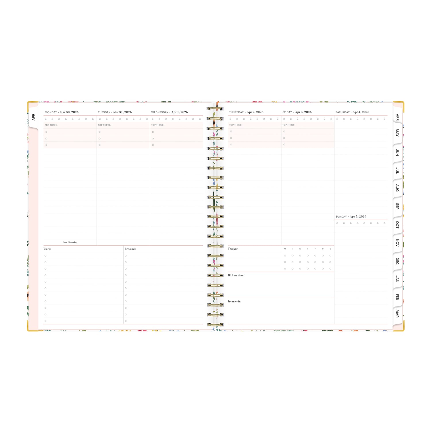 Planning Calendar BS Londonberry Matte 8.5x11 AY26-27 (15-mo) - Image 3