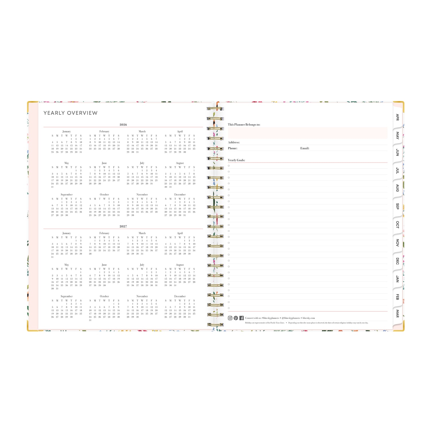 Planning Calendar BS Londonberry Matte 8.5x11 AY26-27 (15-mo) - Image 6