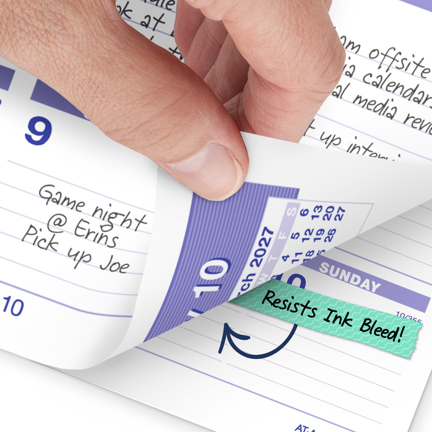 AT-A-GLANCE FLIP-A-WEEK 2027 Weekly Desk Calendar Refill, Small, 5 1/2in x 7in - Image 4