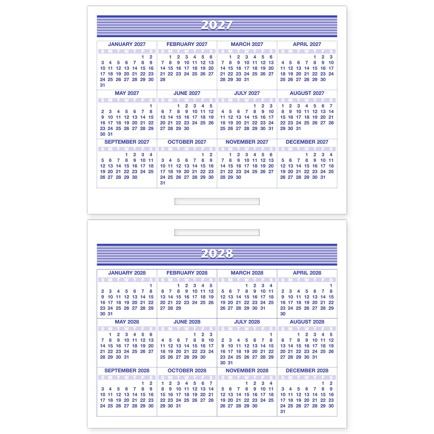 AT-A-GLANCE FLIP-A-WEEK 2027 Weekly Desk Calendar Refill, Small, 5 1/2in x 7in - Image 5