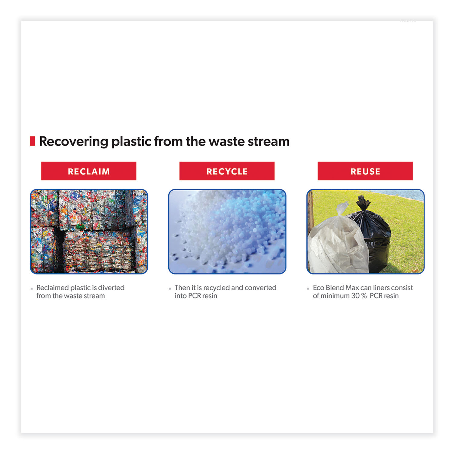 Heritage Eco Blend Max Can Liners - 60 gal Capacity - 38in Width x 58in Depth - 0.80 mil (20 Micron) Thickness - Low Density - Green Tint - Linear Low-Density Polyethylene (LLDPE), Resin - 100/Carton - Waste, Can - Recycled - Image 5