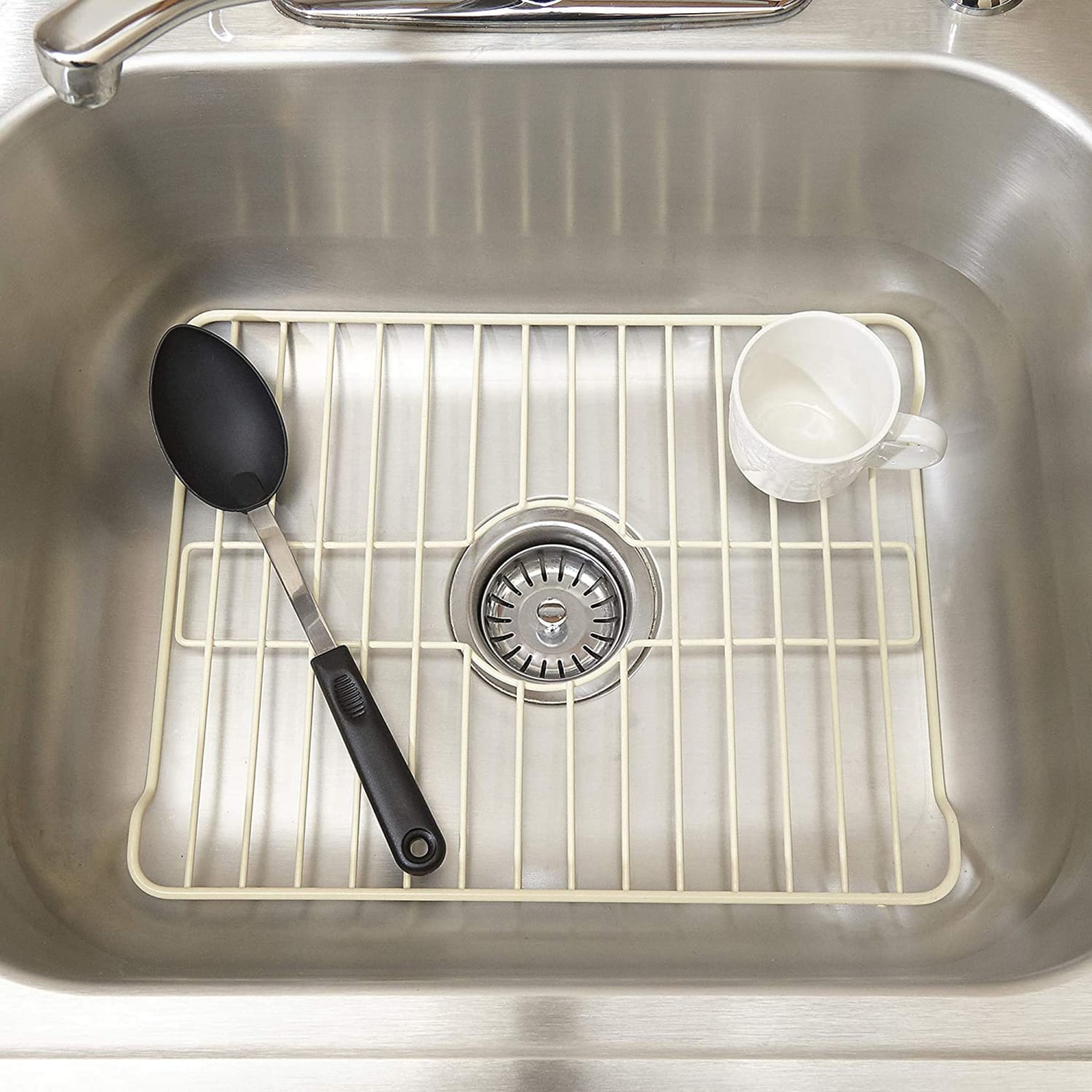 Better Houseware Large Sink Protector, 1inH x 12-3/4inW x 18-1/4inD, Almond - Image 4