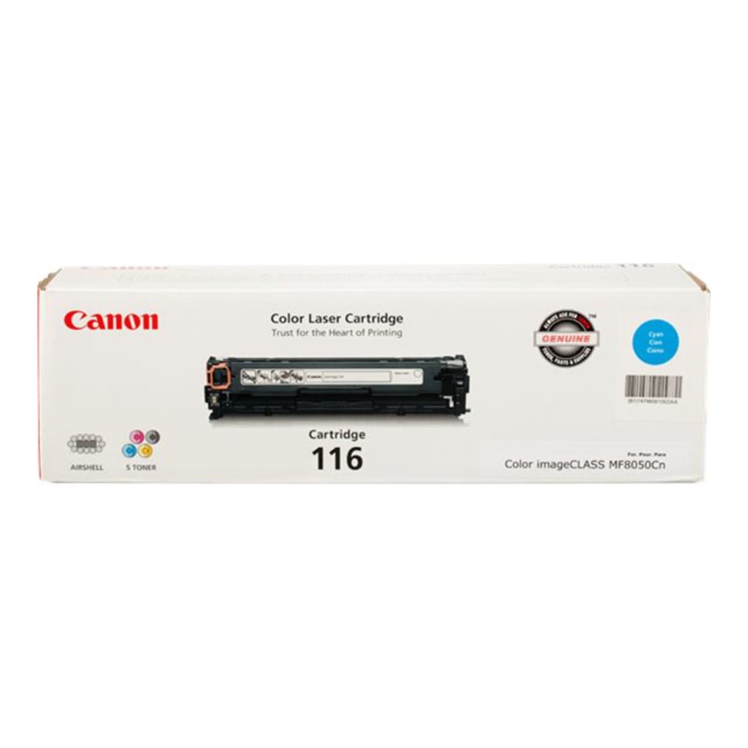 Canon 116 Cyan Toner Cartridge, 1979B001 - Image 3