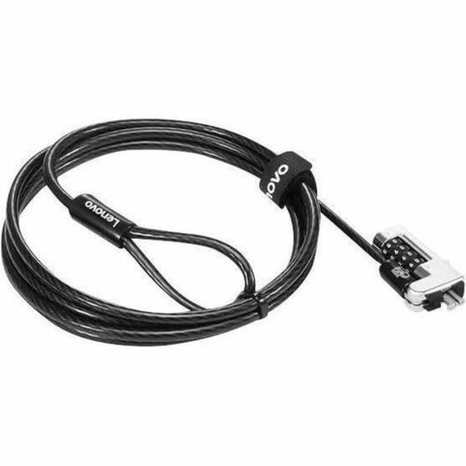 Lenovo MicroSaver Cable Lock - 5.91 ft Cable - Resettable - 4-digit - Patented T-bar/Combination Lock - Black -  - 4XE1F30278