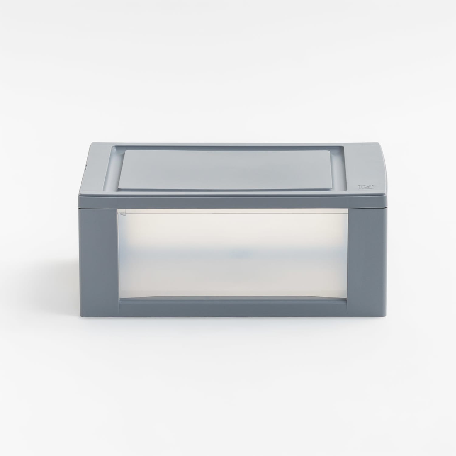 Iris Stackable Storage Bins With Drawers, 5-7/16inH x 8-1/2inW x 13-1/8in, Gray, Set Of 5 Bins - Image 5