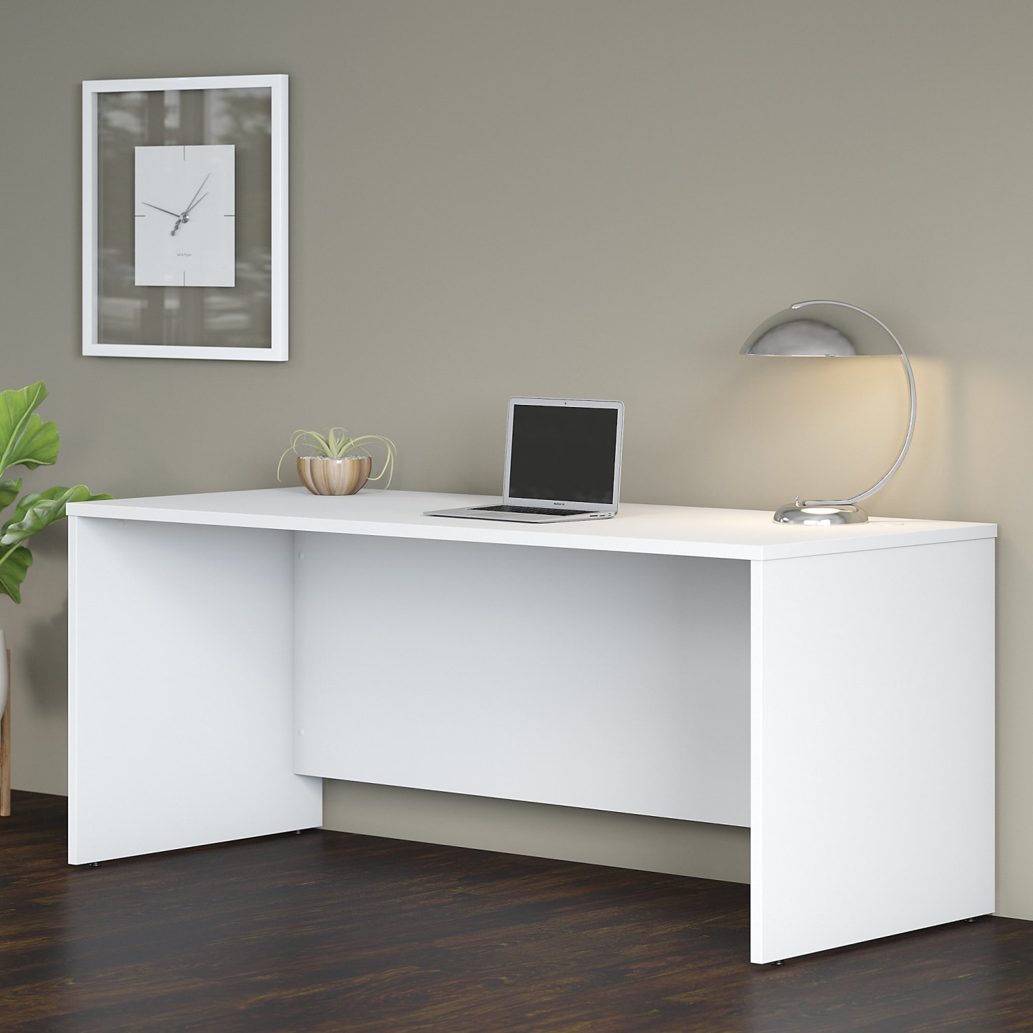 Bush Business Furniture Studio C 72inW Office Computer Desk, White, Standard Delivery - Image 3