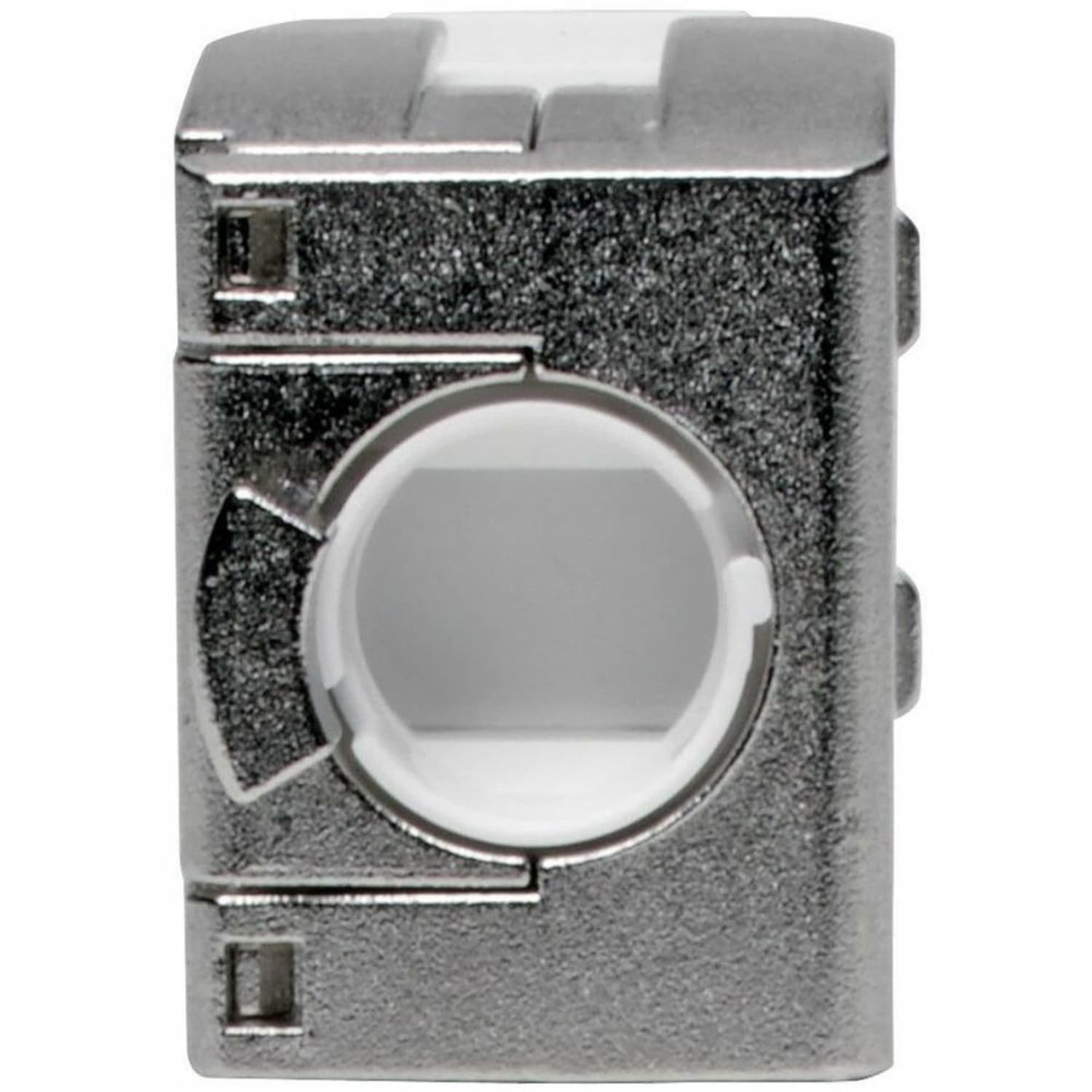 Eaton Tripp Lite Series Cat6a/Cat6/Cat5e Toolless Keystone Jack RJ45, Shielded, Dust Cap PoE/PoE+ Compliant, TAA - Modular insert - CAT 5/5e/6 - RJ-45 - white, silver - government GSA - TAA Compliant - Image 3