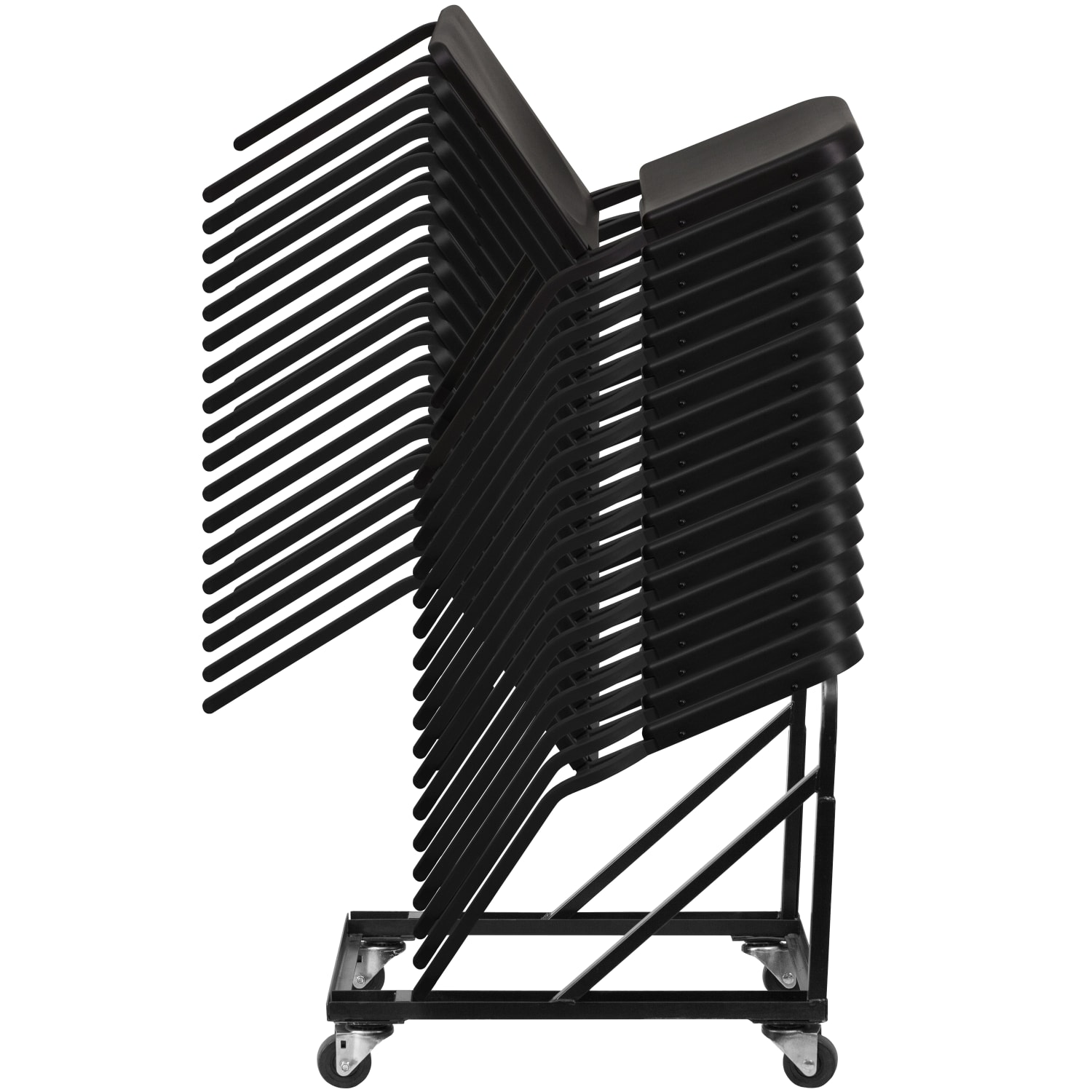 Flash Furniture Dollies For Band/Music Stack Chairs, Black, Pack Of 2 Dollies - Image 6