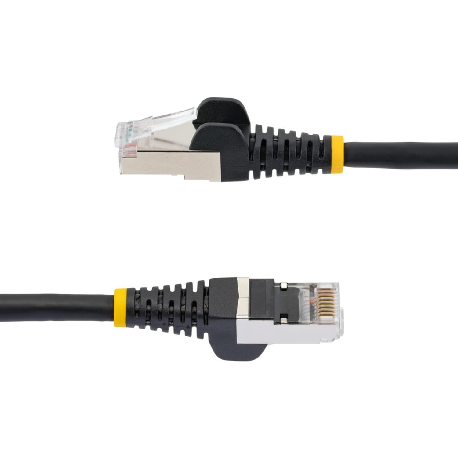 StarTech.com 15ft CAT6a Ethernet Cable, Black Low Smoke Zero Halogen (LSZH) 10 GbE 100W PoE S/FTP Snagless R - NLBK15FCAT6APATCH - Image 4