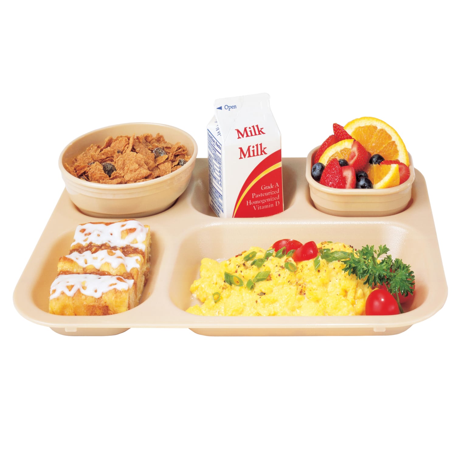 Cambro Camwear Dinnerware Bowls, Square Base, Beige, Pack Of 48 Bowls - Image 3