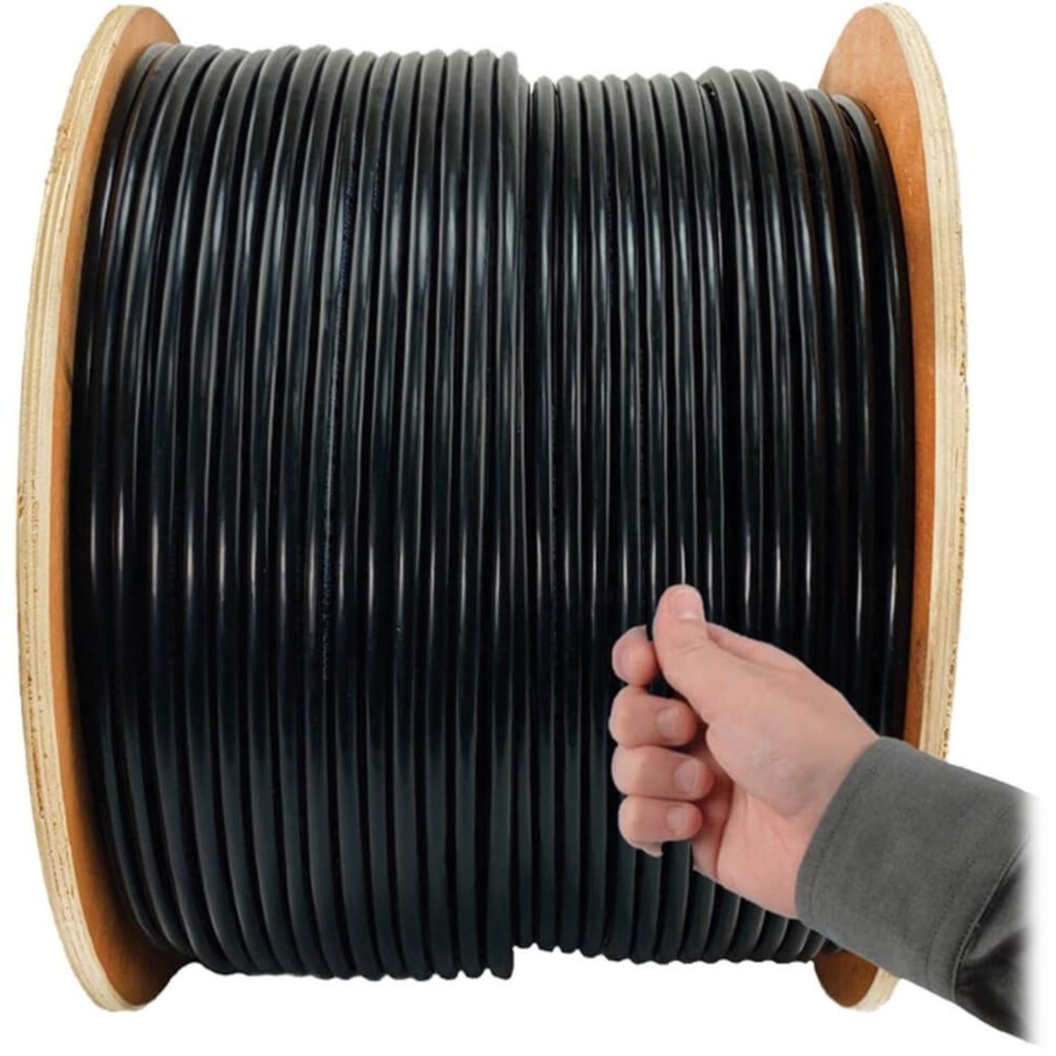 Eaton Tripp Lite Series Cat6 Gigabit Solid Core Plenum-Rated UTP CMP PVC Bulk Ethernet Cable, Black, 1000 ft. (304.8 m) - N22401KBK - Image 6