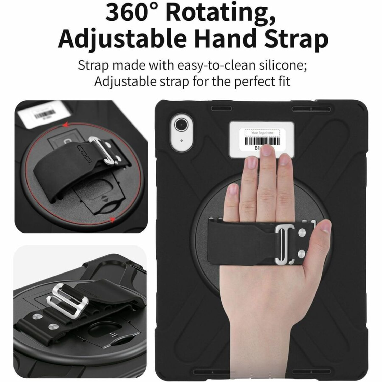 CODi Rugged Carrying Case for 10.9in Apple iPad (10th Generation) Tablet, Stylus - Drop Resistant, Shock Absorbing, Bump Resistant, Temperature Resistant, Humidity Resistant, Shock Resistant, Vibration Resistant - Neoprene Body - Image 6