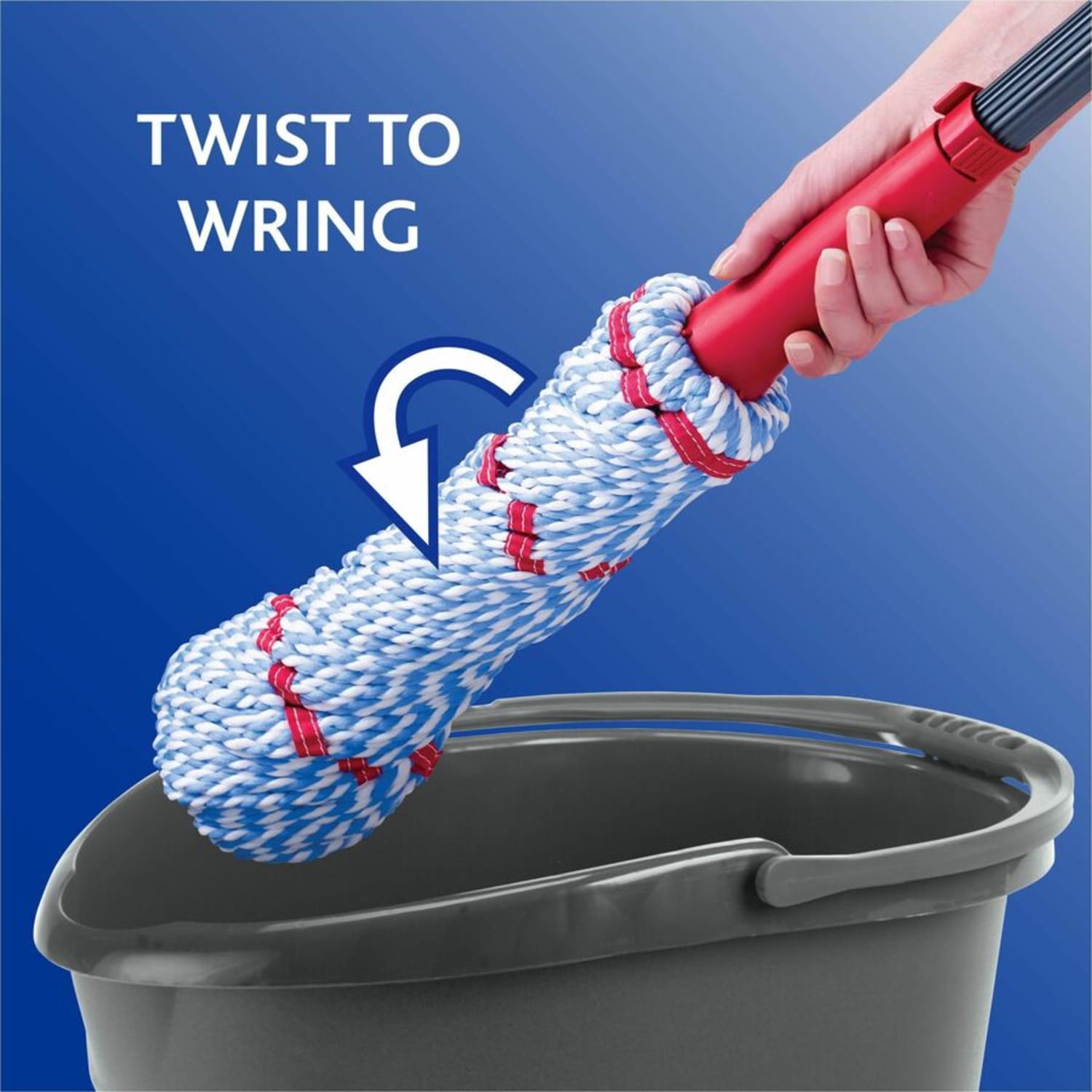 O-Cedar MicroTwist MAX Microfiber Mop - MicroFiber Head - Absorbent, Reusable, Machine Washable, Easy to Use, Comfortable Grip, Refillable - Multi - Image 4
