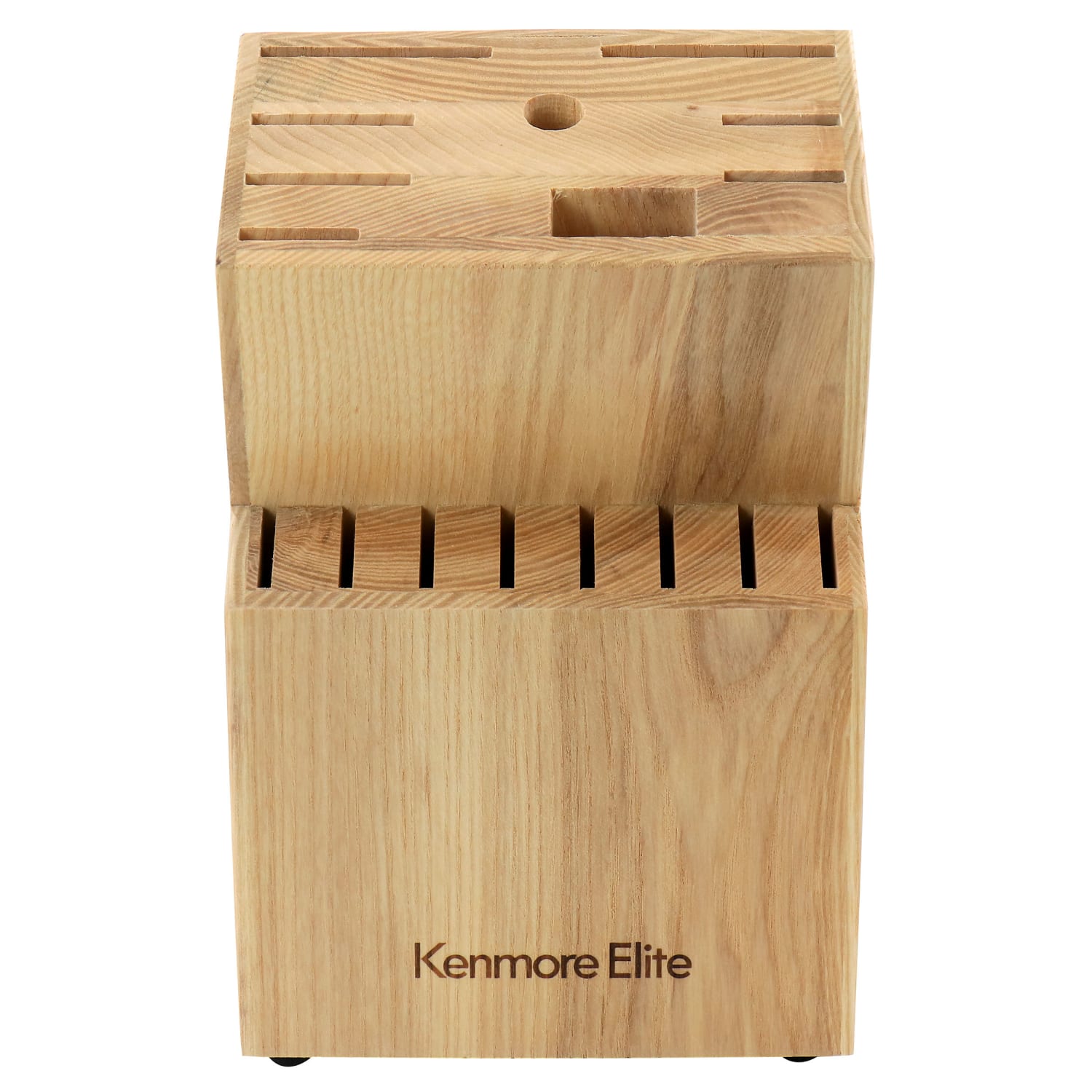 Kenmore Elite 18-Piece Stainless Steel Cutlery And Wood Block Set, Black - Image 4