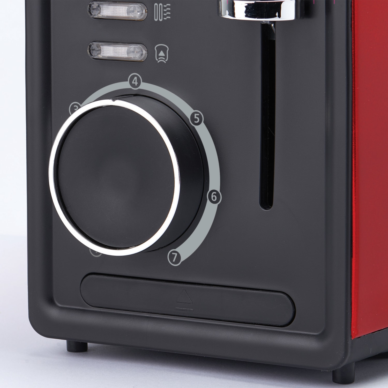 Betty Crocker BR-603 2-Slice Multi-Function Toaster, 8-5/16inH x 7-7/8inW x 12-1/16inD, Red - Image 4