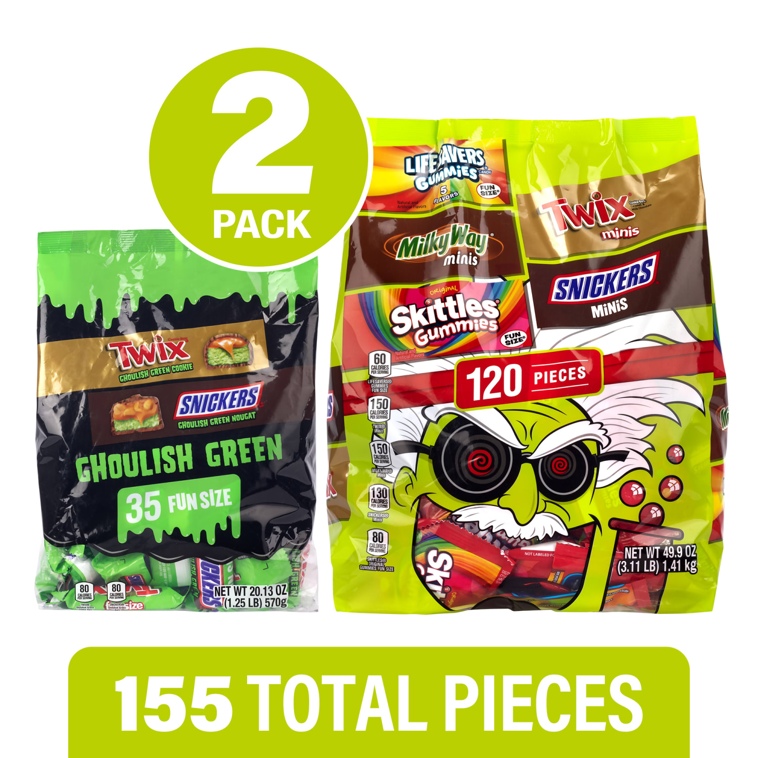 Mars Mixed Chocolate & Gummies Variety Halloween Bundle, 70.03 Oz, Pack Of 155 Pieces - Image 3