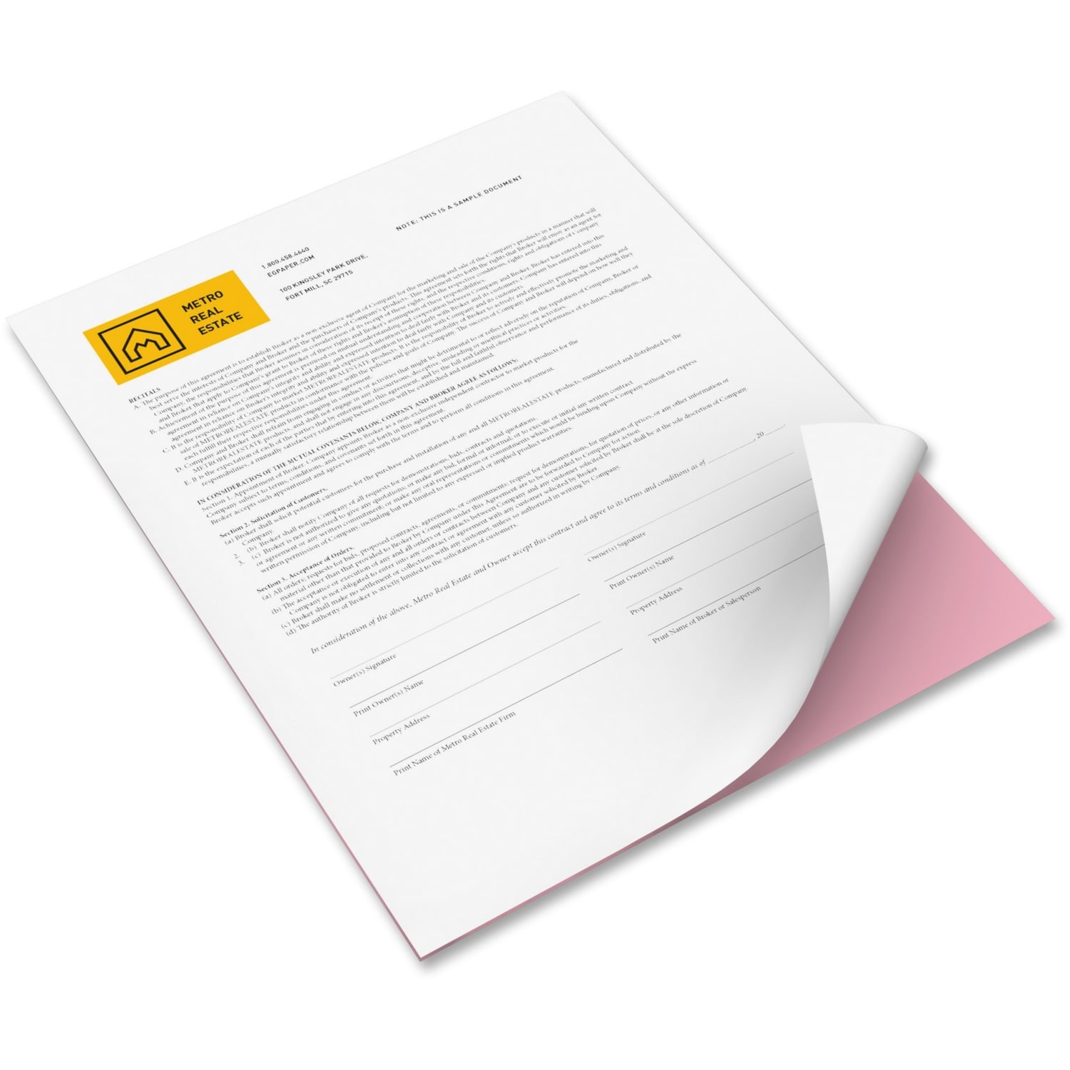 Xerox Revolution Premium Digital Carbonless Laser Paper, White/Pink, Letter (8 1/2in x 11in), 20 Lb, 92 Brightness, 2500 Sets Total, 250 Sets Per Ream - Image 6