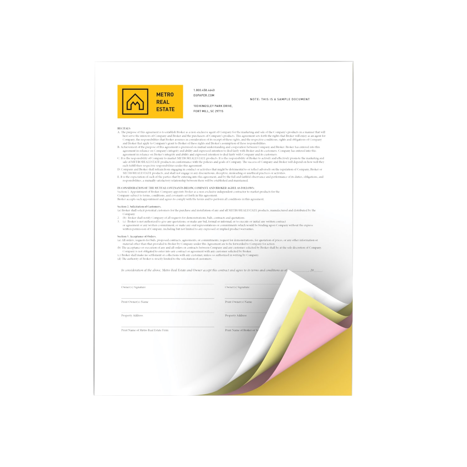 Xerox Revolution Premium Digital Carbonless Laser Paper, 4-Part Straight, 10 Reams, White/Canary/Pink/Goldenrod, Letter Size (8 1/2in x 11in), 1250 Sets Total, 125 Sets Per Ream, 20 Lb, 92 Brightness - Image 3