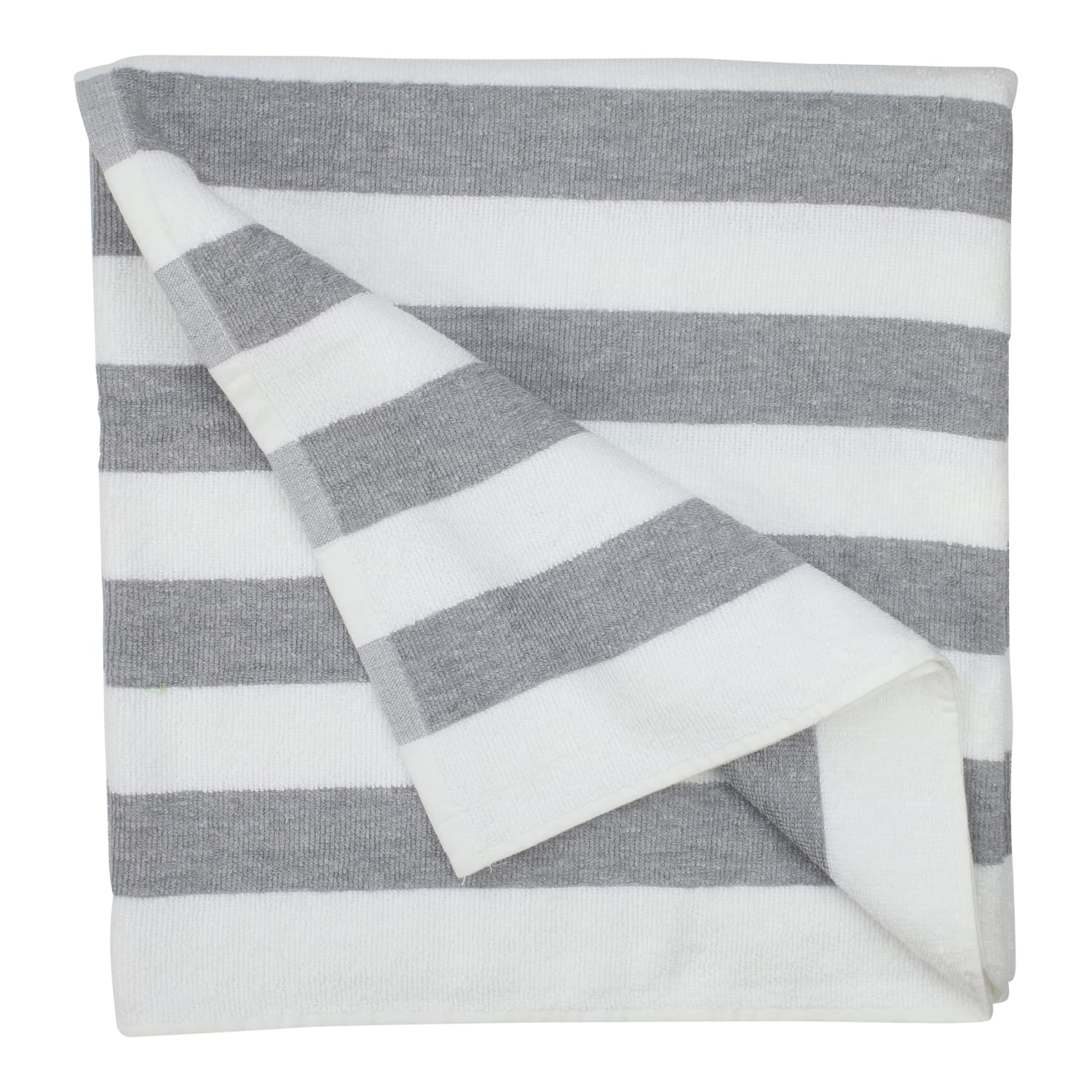 1888 Mills Fibertone Pool Towels, Gray Stripes, Case of 48 - Image 3