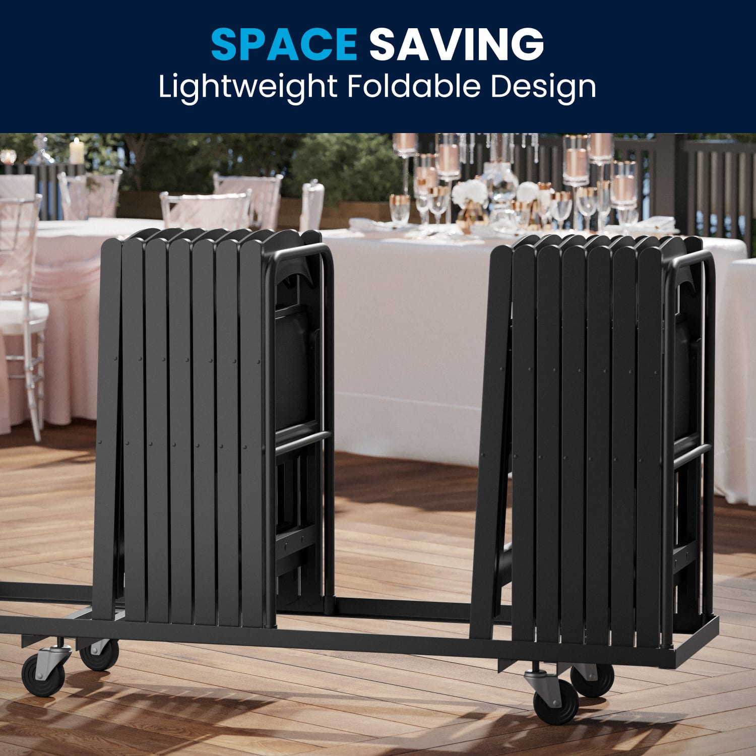 Flash Furniture Hercules 1000 lb Weight Capacity Folding Event Chairs Black Set Of 2 Chairs PopularChairscom