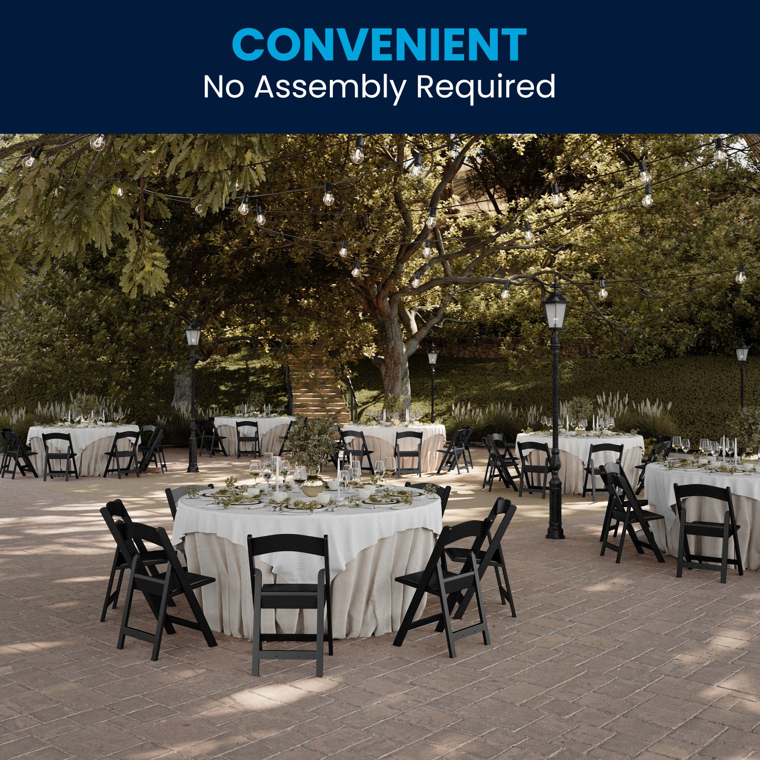 Flash Furniture Hercules 1000 lb Weight Capacity Folding Event Chairs Black Set Of 2 Chairs PopularChairscom