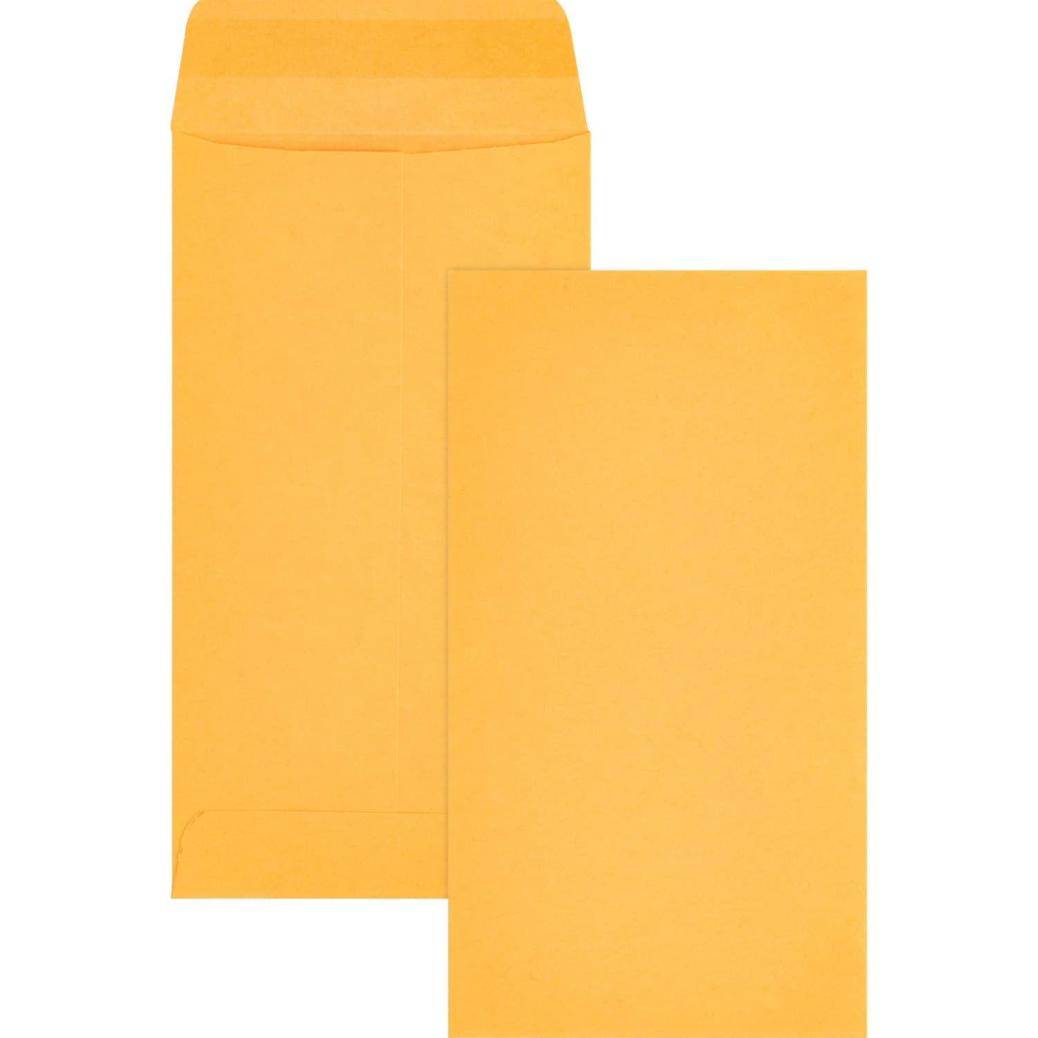 Business Source Little Coin No. 7 Kraft Envelopes - Coin - #7 - 3 1/2in Width x 6 1/2in Length - 28 lb - Gummed - Brown Kraft - Kraft - 500 / Box