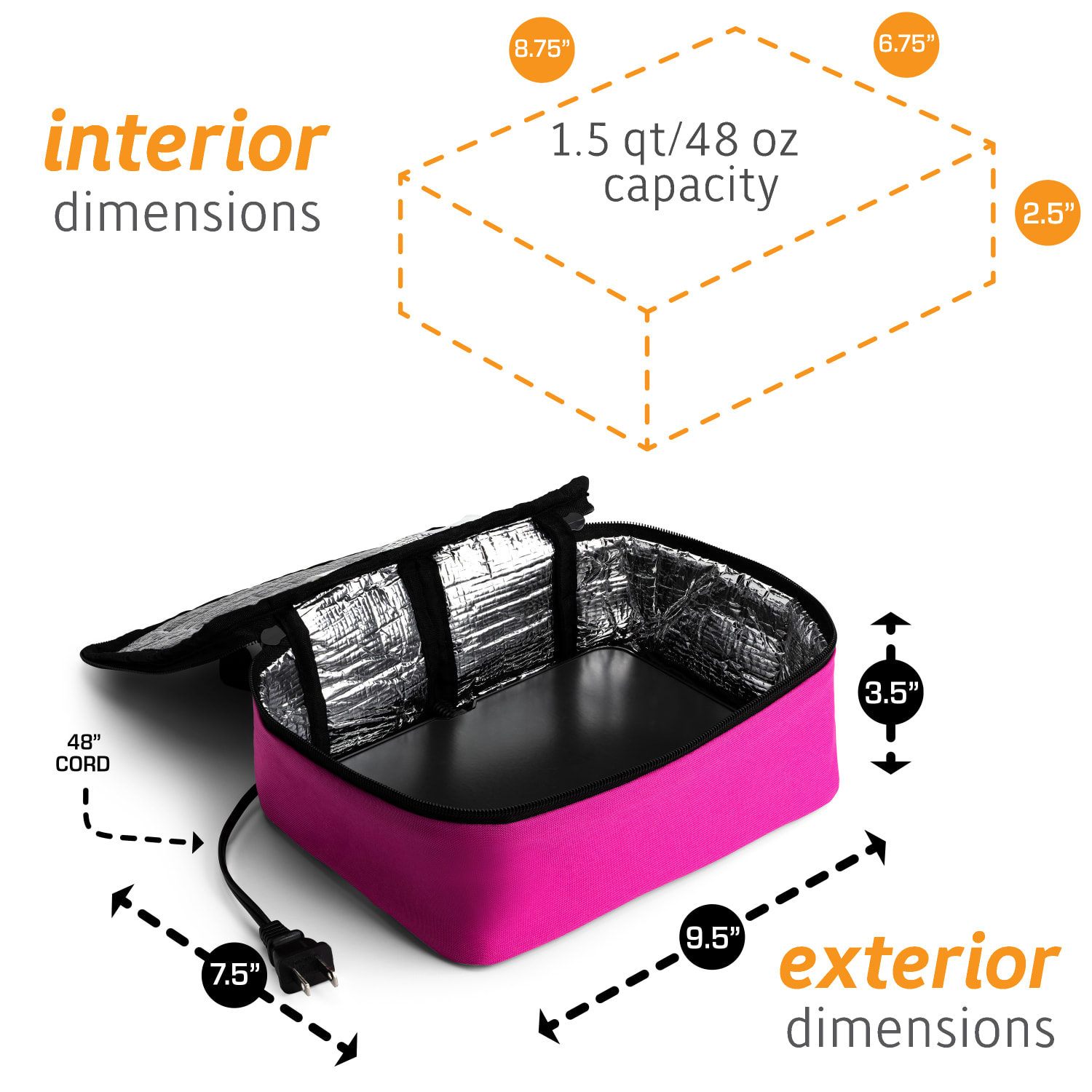 HOTLOGIC Portable Personal Mini Oven, Pink - Image 4