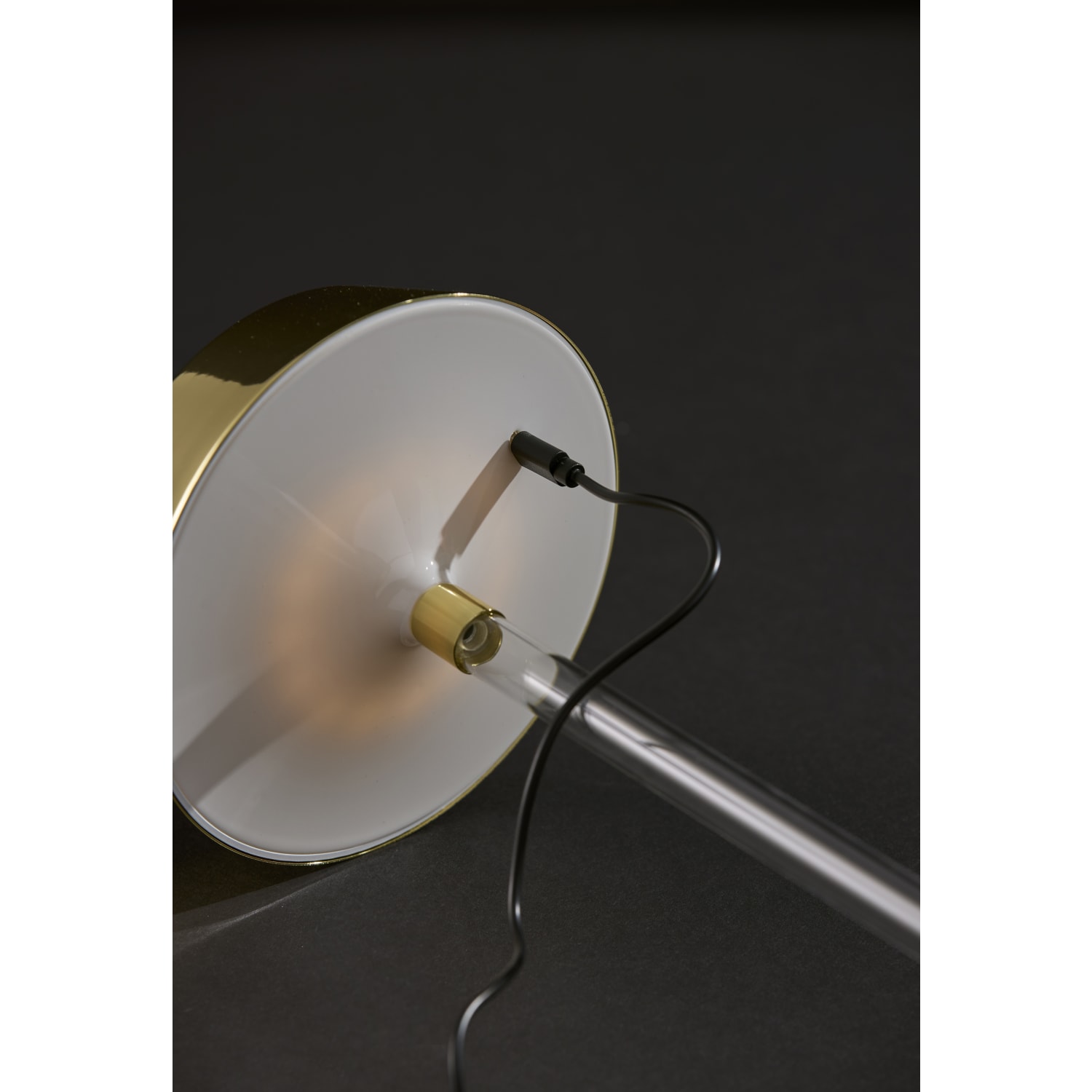 Adesso Orla LED Cordless Table Lamp, Shiny Gold/Clear Acrylic - Image 5