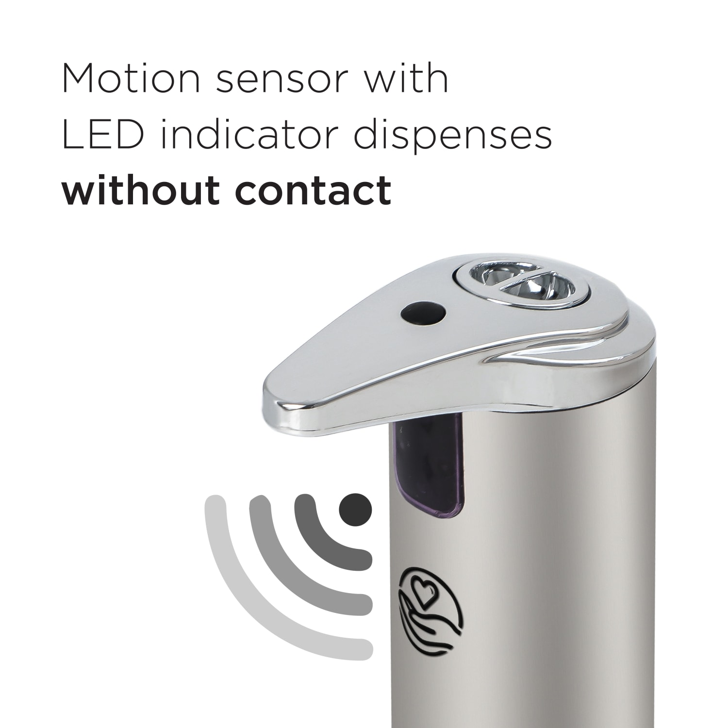 Commercial Care Touchless Soap Dispenser, 7-7/16inH x 4-5/16inW x 3inD, Silver - Image 3