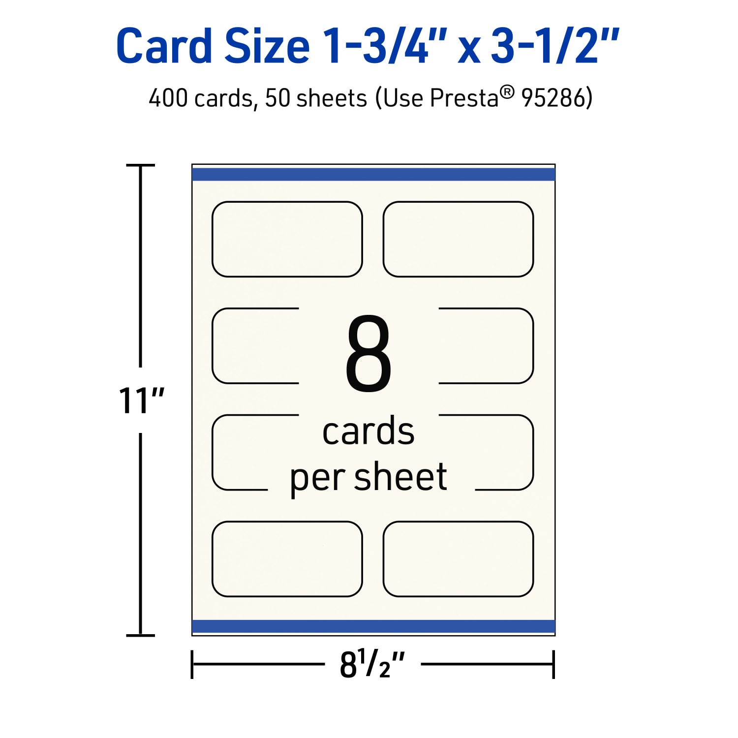Avery Printable Rounded Corner Mini Business Cards With Sure Feed Technology, Print-To-The-Edge, 1.75inx3.5in, Matte Ivory, Pack Of 400 - Image 6