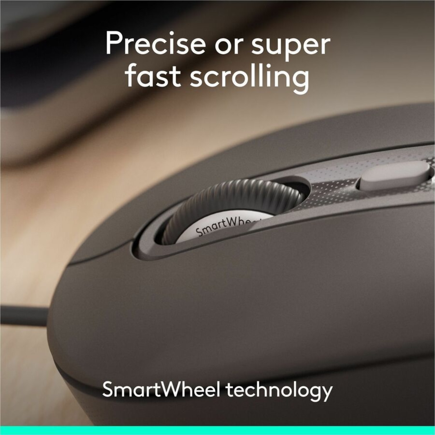 Logitech Signature Wired M520 L for Business, Optical Wired Mouse, USB-C Plug-and-Play, Graphite, 910007497 - Image 4