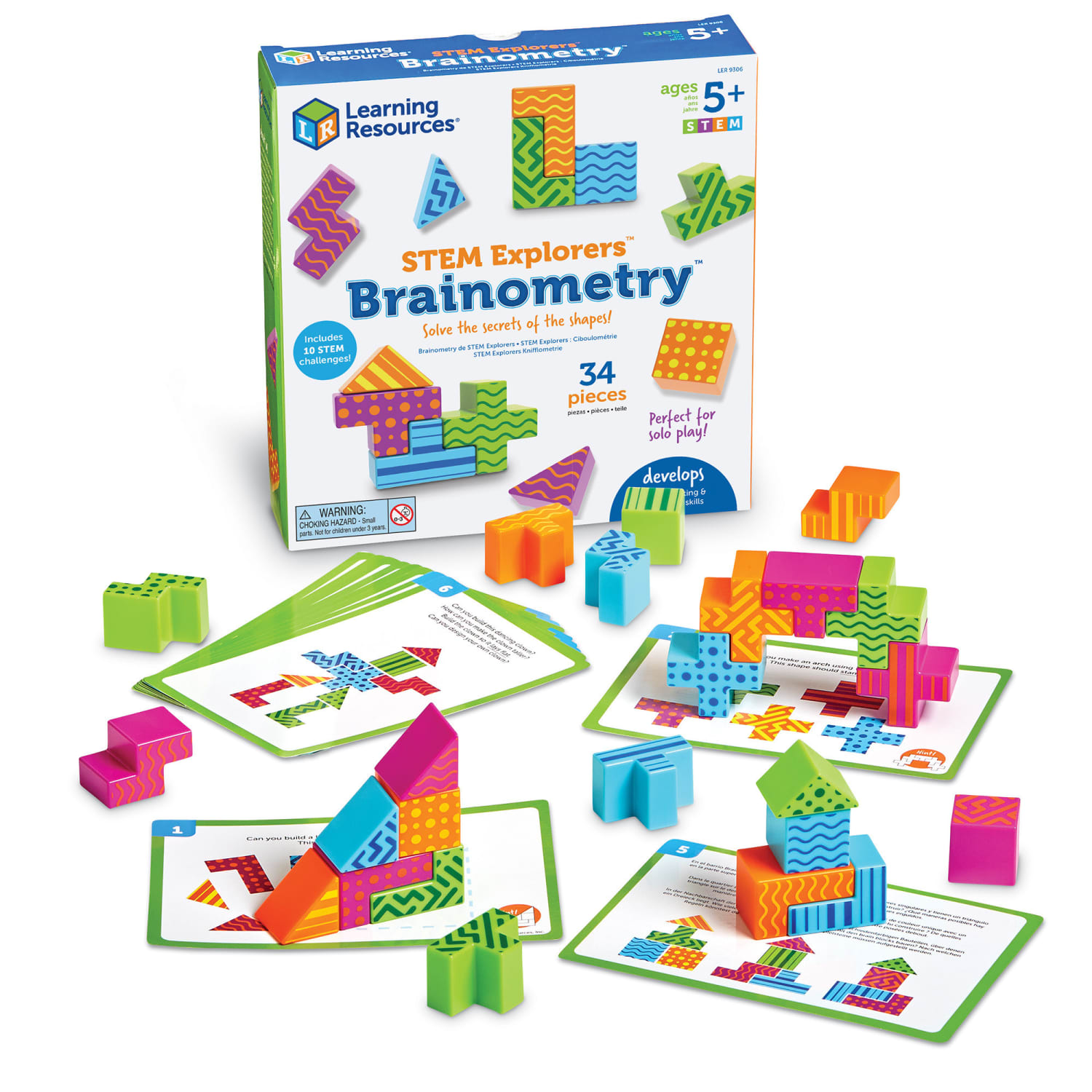 Learning Resources STEM Explorers Puzzles, Brainometry - Image 3