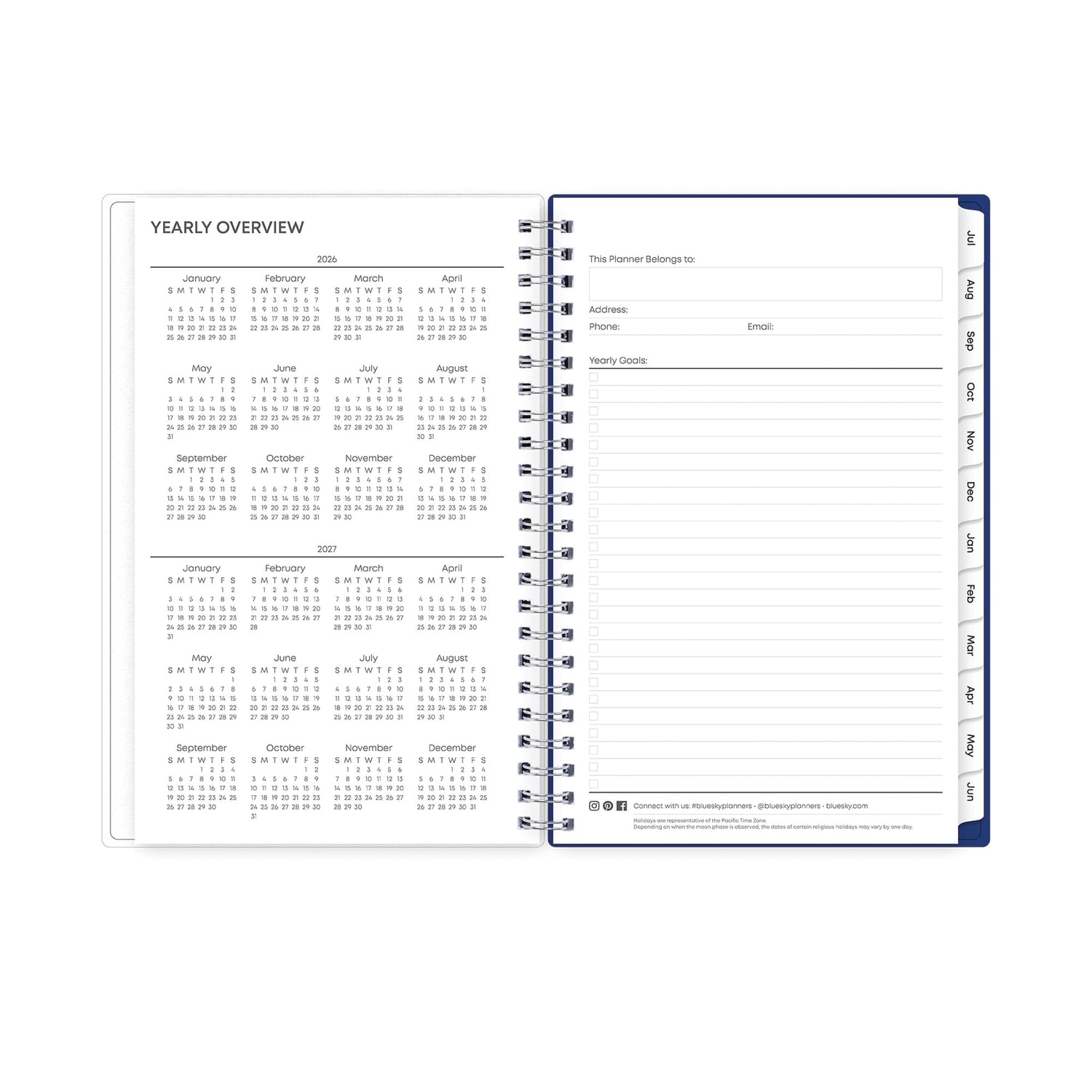 Planning Calendar BS Chanson Frosted PP 5x8 AY26-27 - Image 5