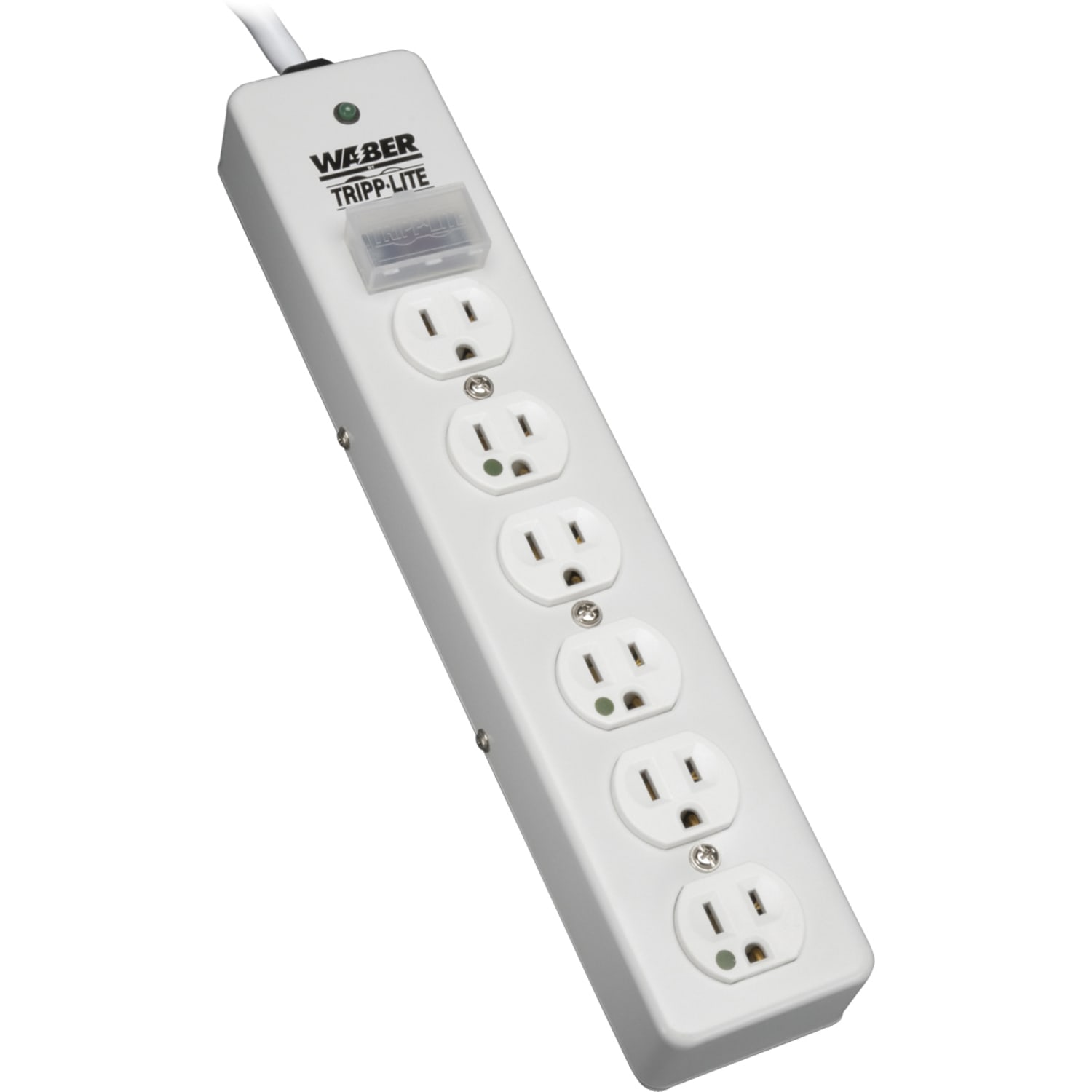 Eaton Tripp Lite Series Surge Protector Power Strip Medical Hospital RT Angle Plug 6 Outlet 6ft Cord - SPS606HGRA - Image 4