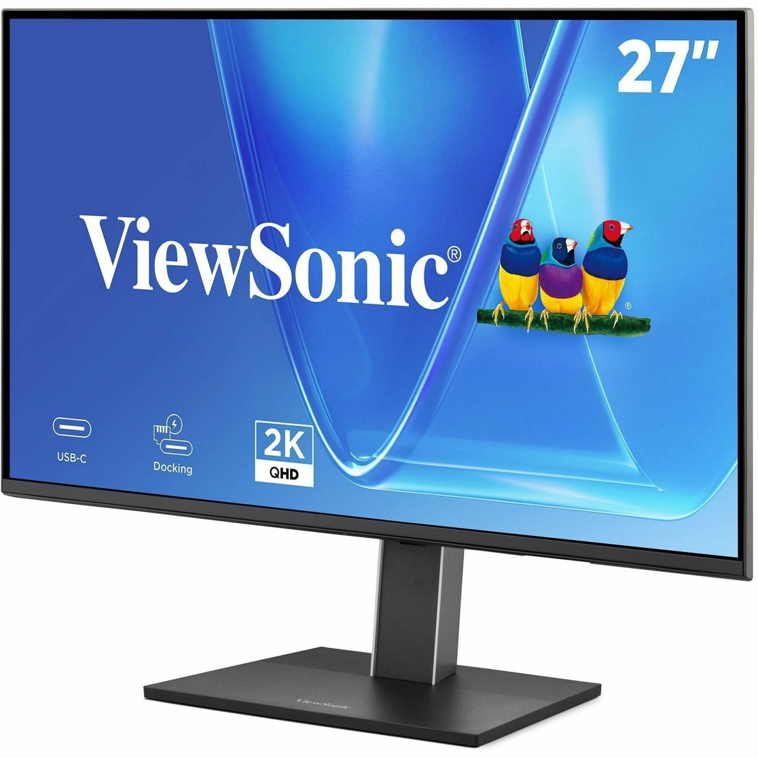ViewSonic VG2758-2K 27 Inch 1440p IPS Docking Monitor with Advanced Ergonomics, 100W USB C, 5-port USB Hub, HDMI, DisplayPort, and Daisy Chain - Image 5