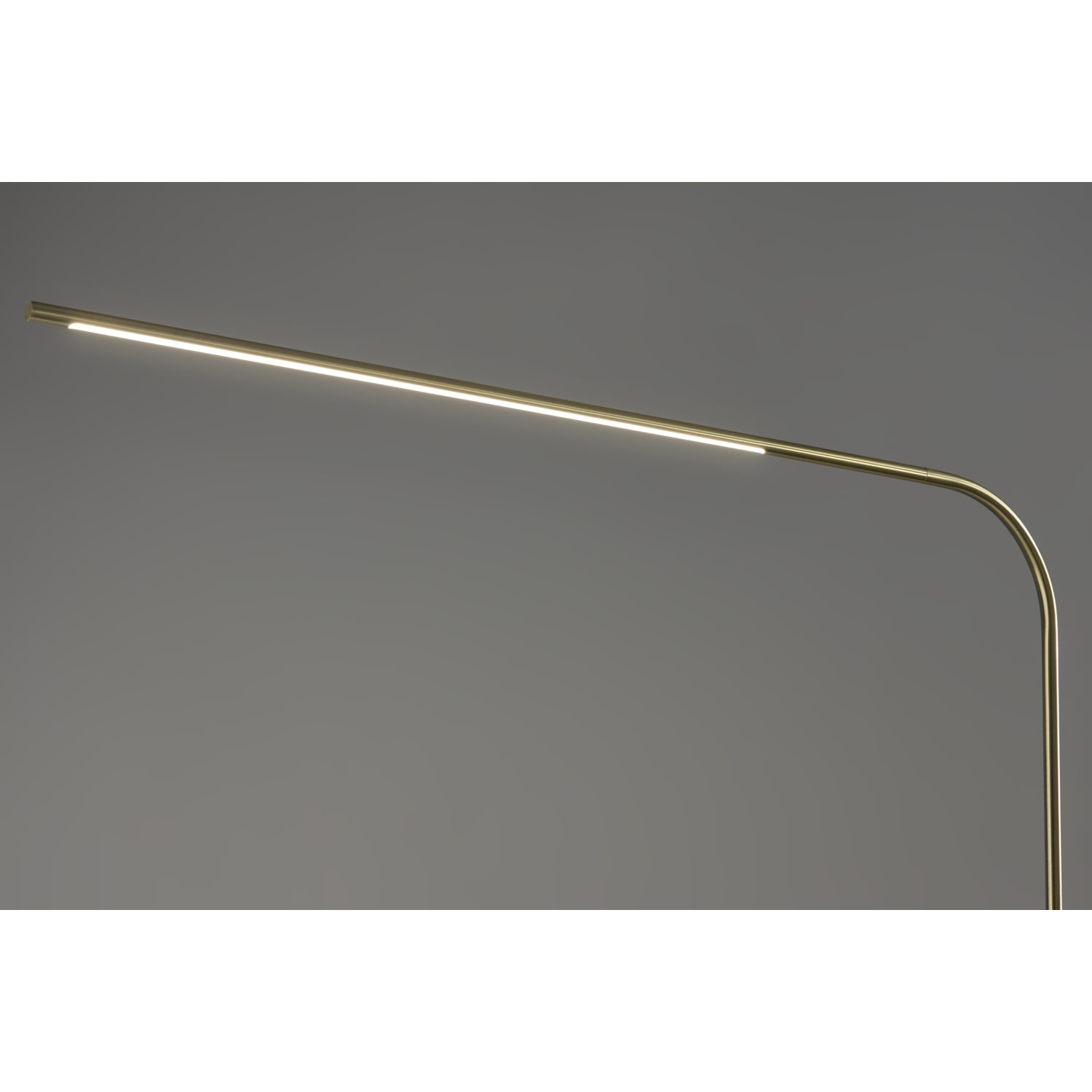 Adesso Cullen LED Arc Floor Lamp With Smart Switch, 74inH, Antique Brass Shade/Antique Brass & Black Base - Image 3