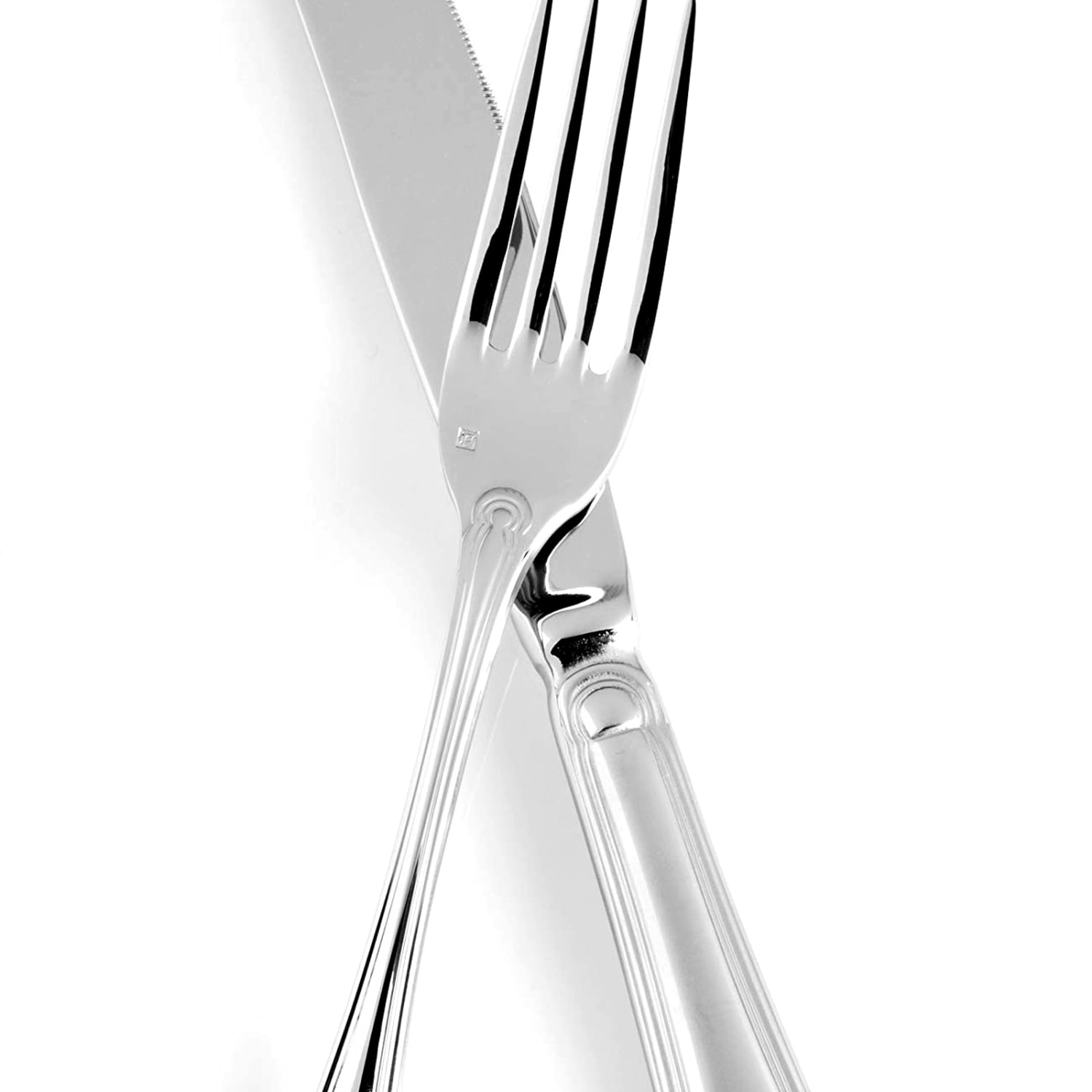 Gibson Elite Medici 20-Piece Flatware Tableware Utensil Set, Silver - Image 6