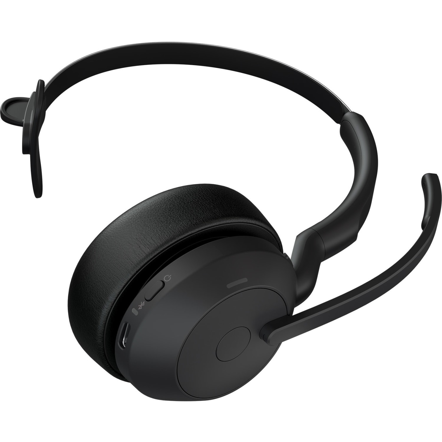 Jabra Evolve2 55 Headset - Mono - Wireless - Bluetooth - 98.4 ft - 20 Hz to 20 kHz - On-ear - Monaural - Supra-aural - MEMS Technology, Noise Cancelling Microphone - Noise Canceling - Image 5